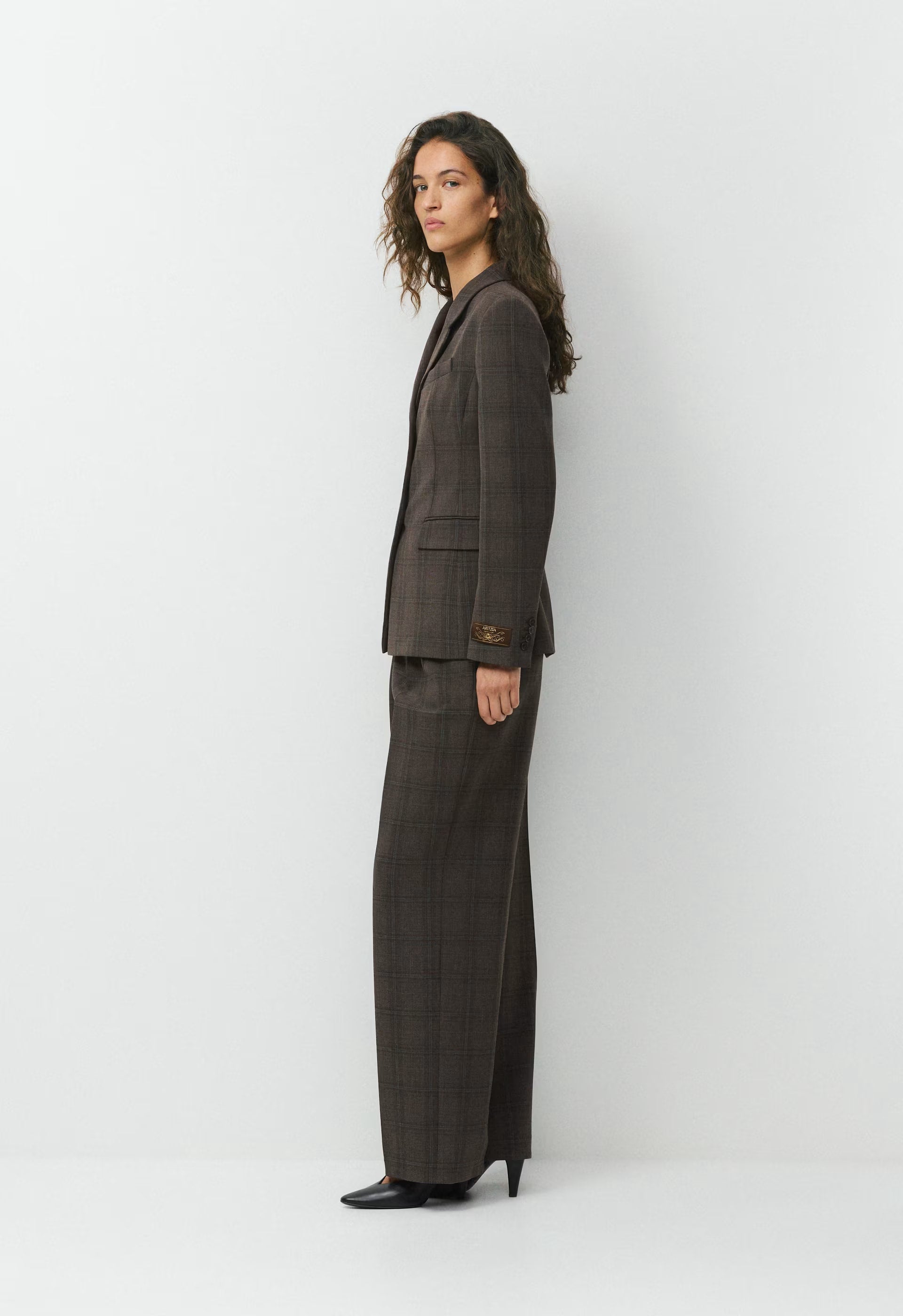 Standout Blazer - Eversential™ - CACAO NIB BRWN/GREY