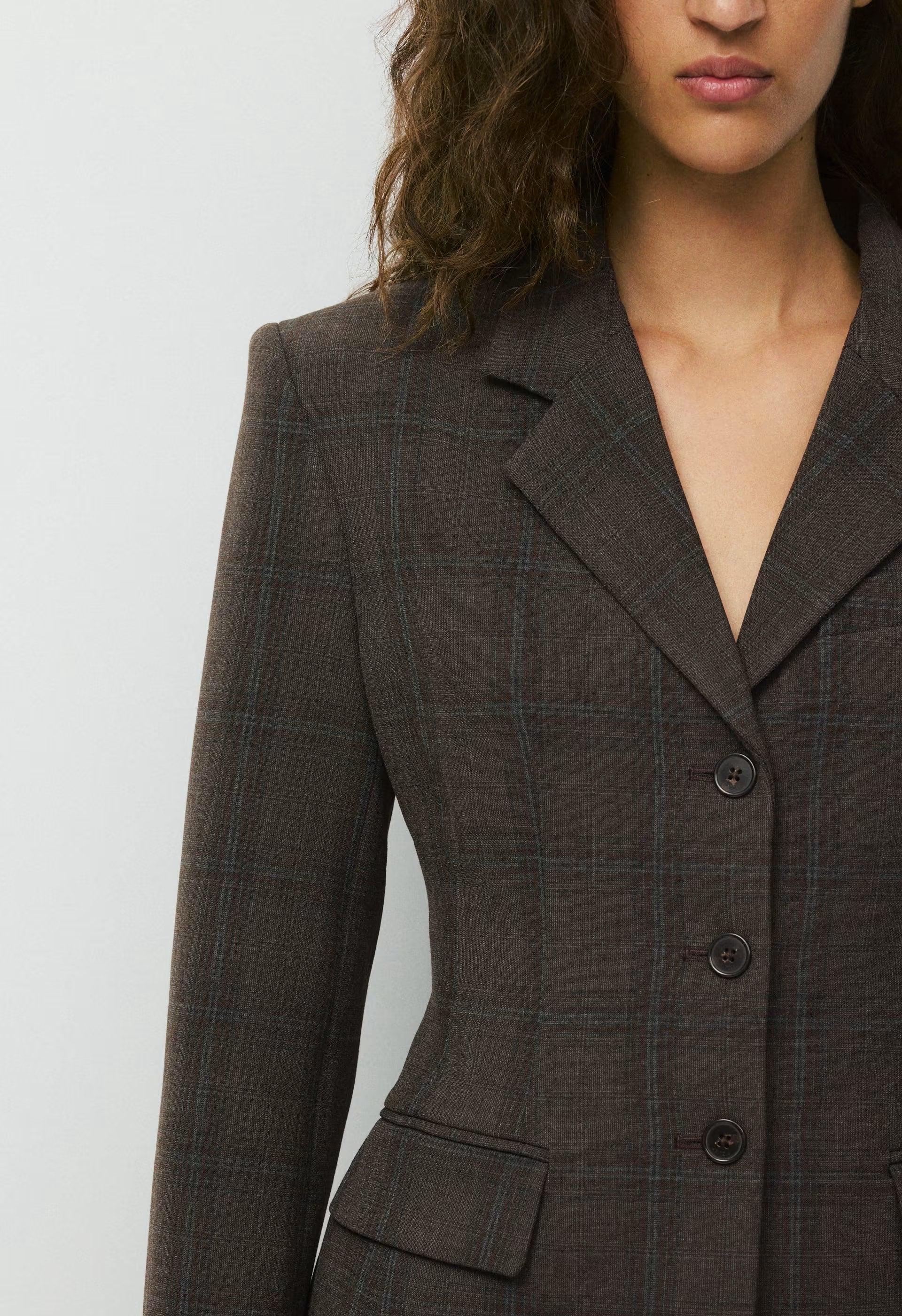 Standout Blazer - Eversential™ - CACAO NIB BRWN/GREY