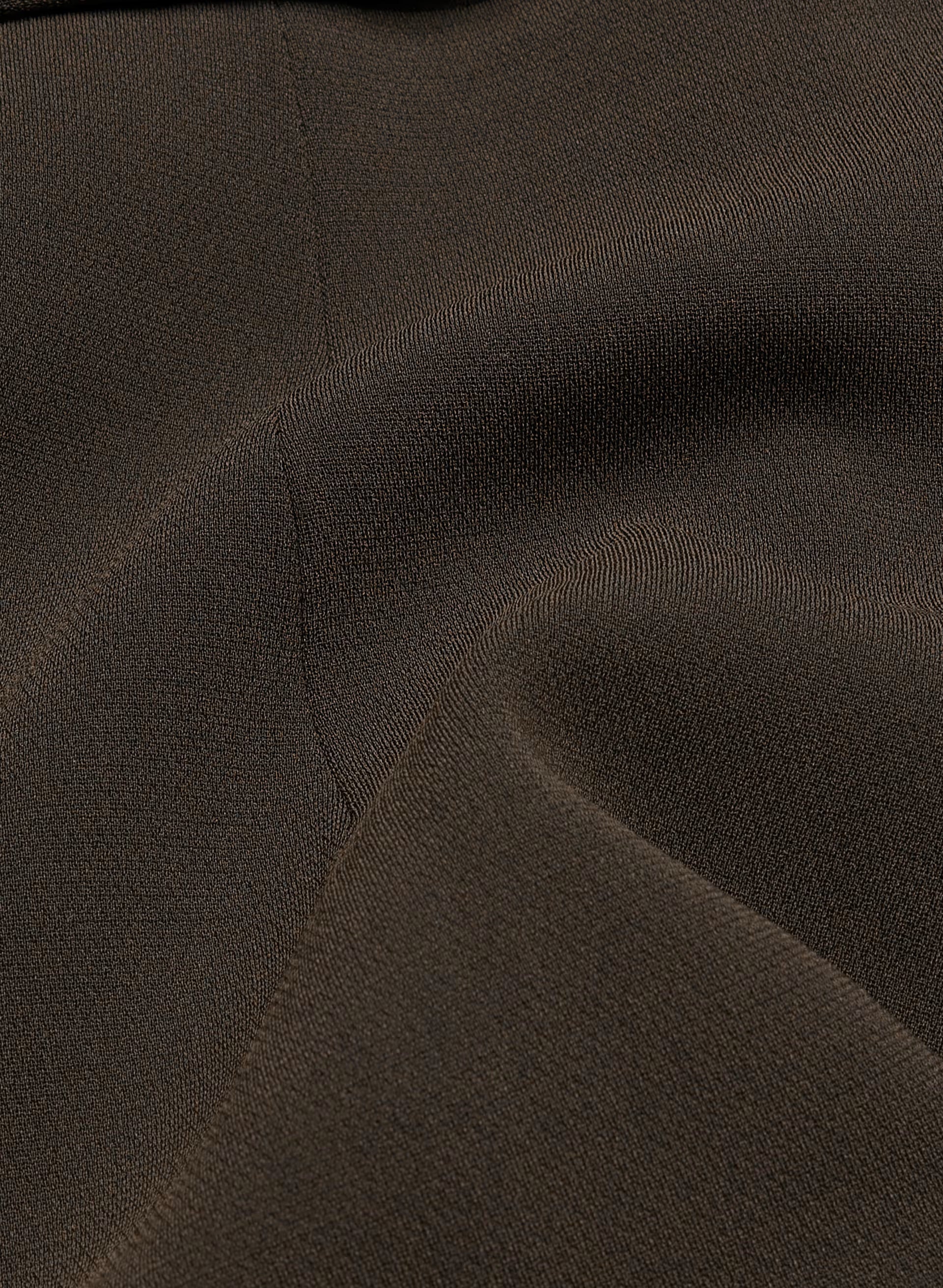 Brynn Shortsleeve Blazer - Sway Crepe - DARK COFFEE