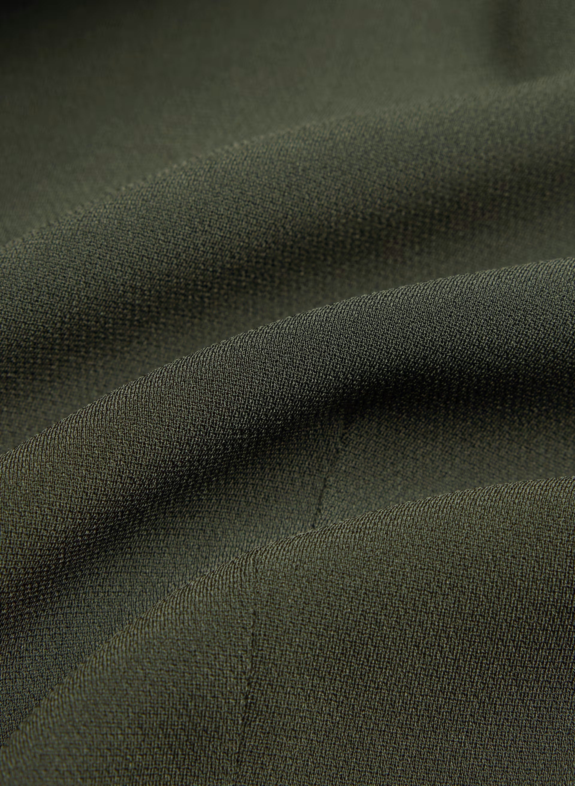 Brynn Shortsleeve Blazer - Sway Crepe - FLINT GREEN