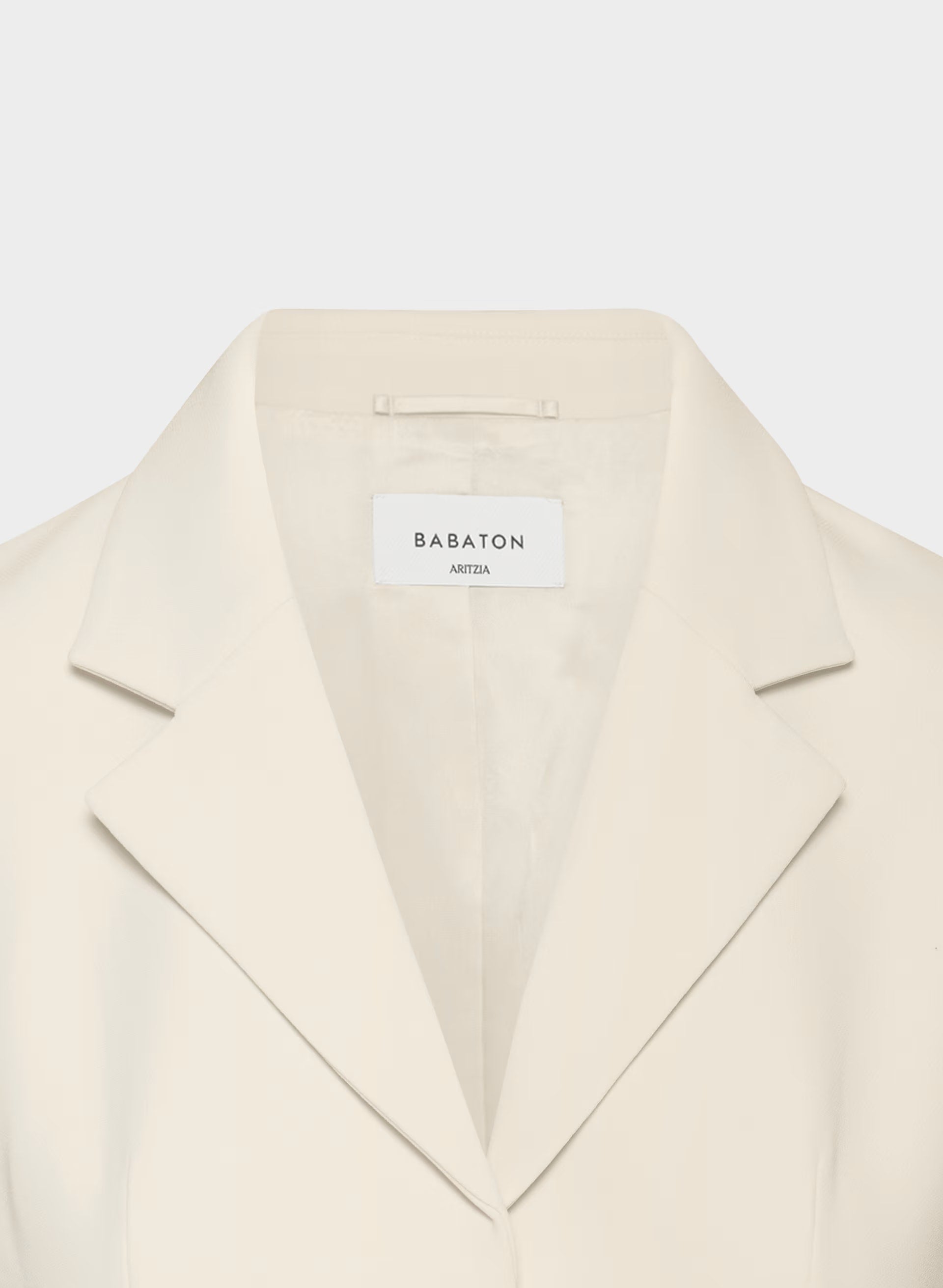 Brynn Shortsleeve Blazer - Sway Crepe - SEASIDE CREAM