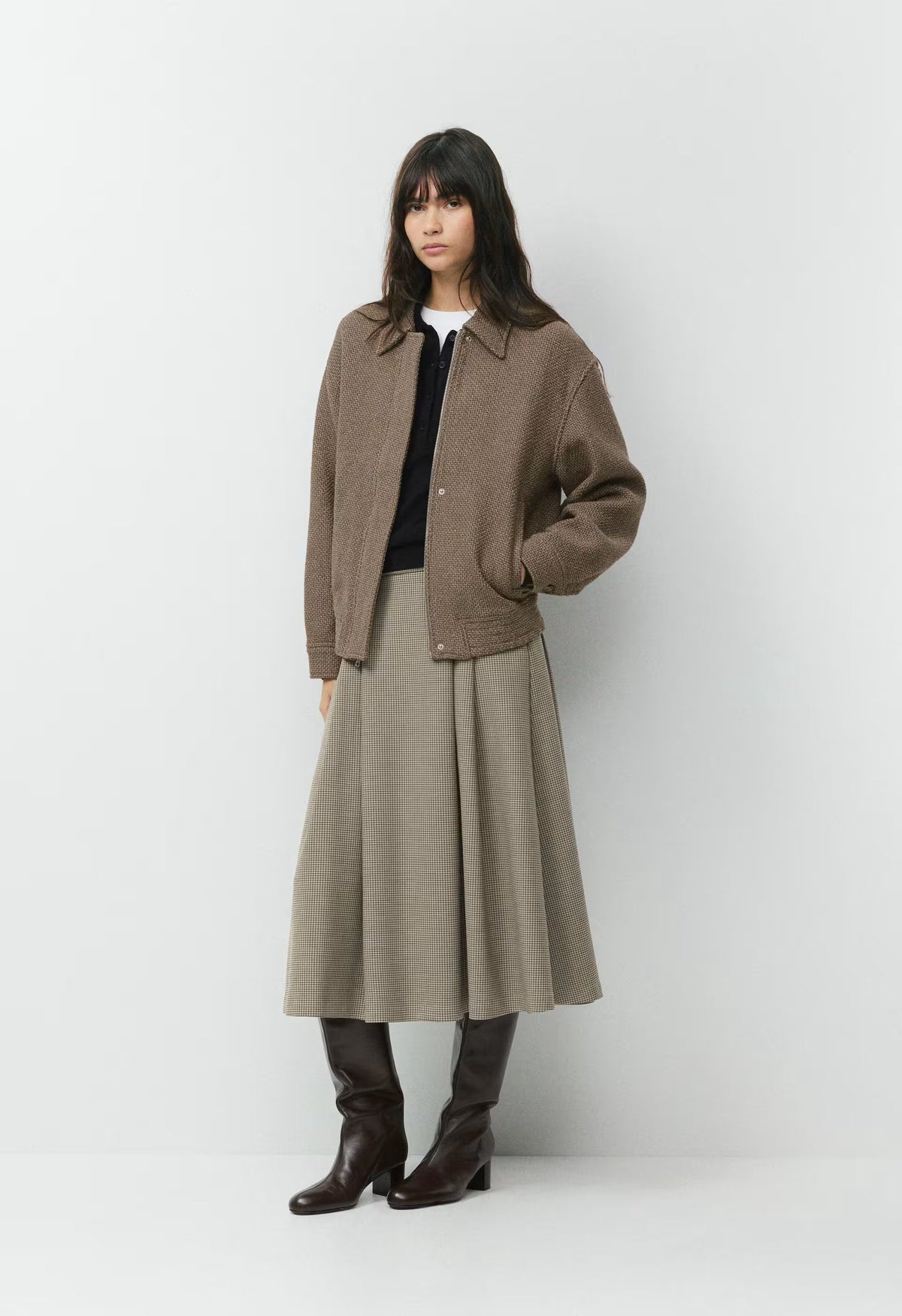 Mercury Bomber - Tweed - NOMAD TAUPE /BIRCH