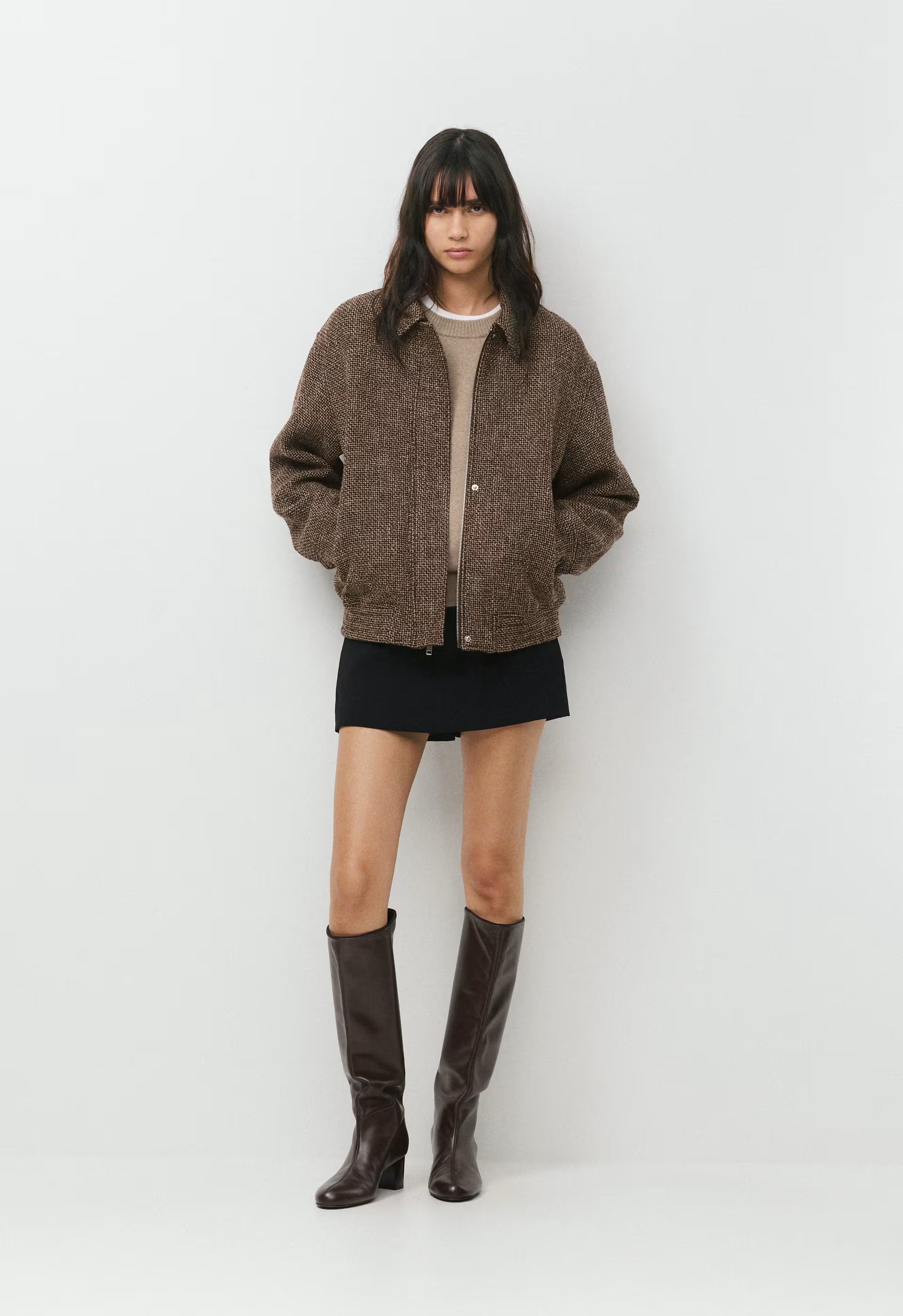 Mercury Bomber - Tweed - R MCH BRN/COLA TAUPE