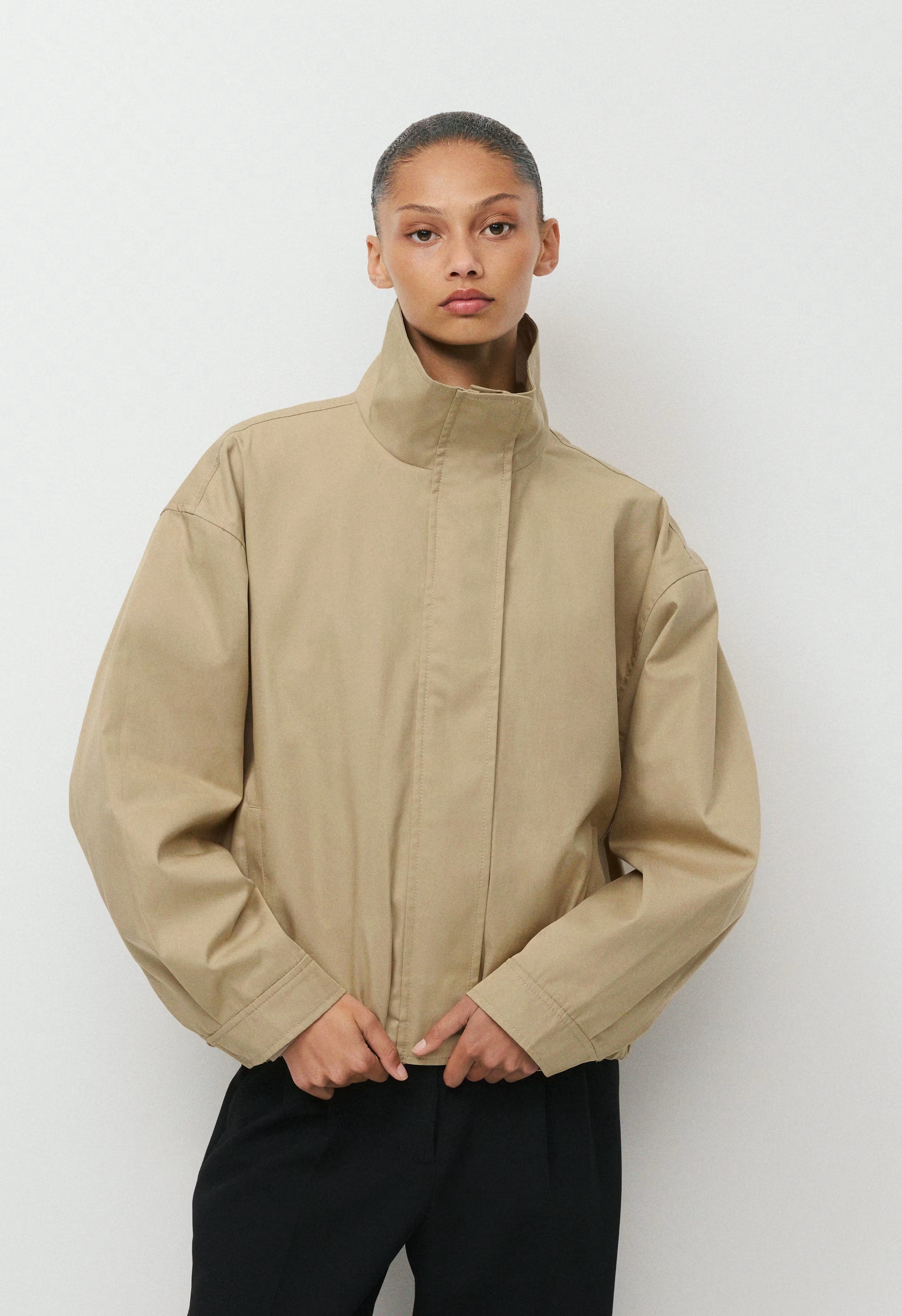 Geneva Jacket - City Twill - WICKER TAN