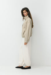 Geneva Jacket - City Twill - MARCONA BEIGE