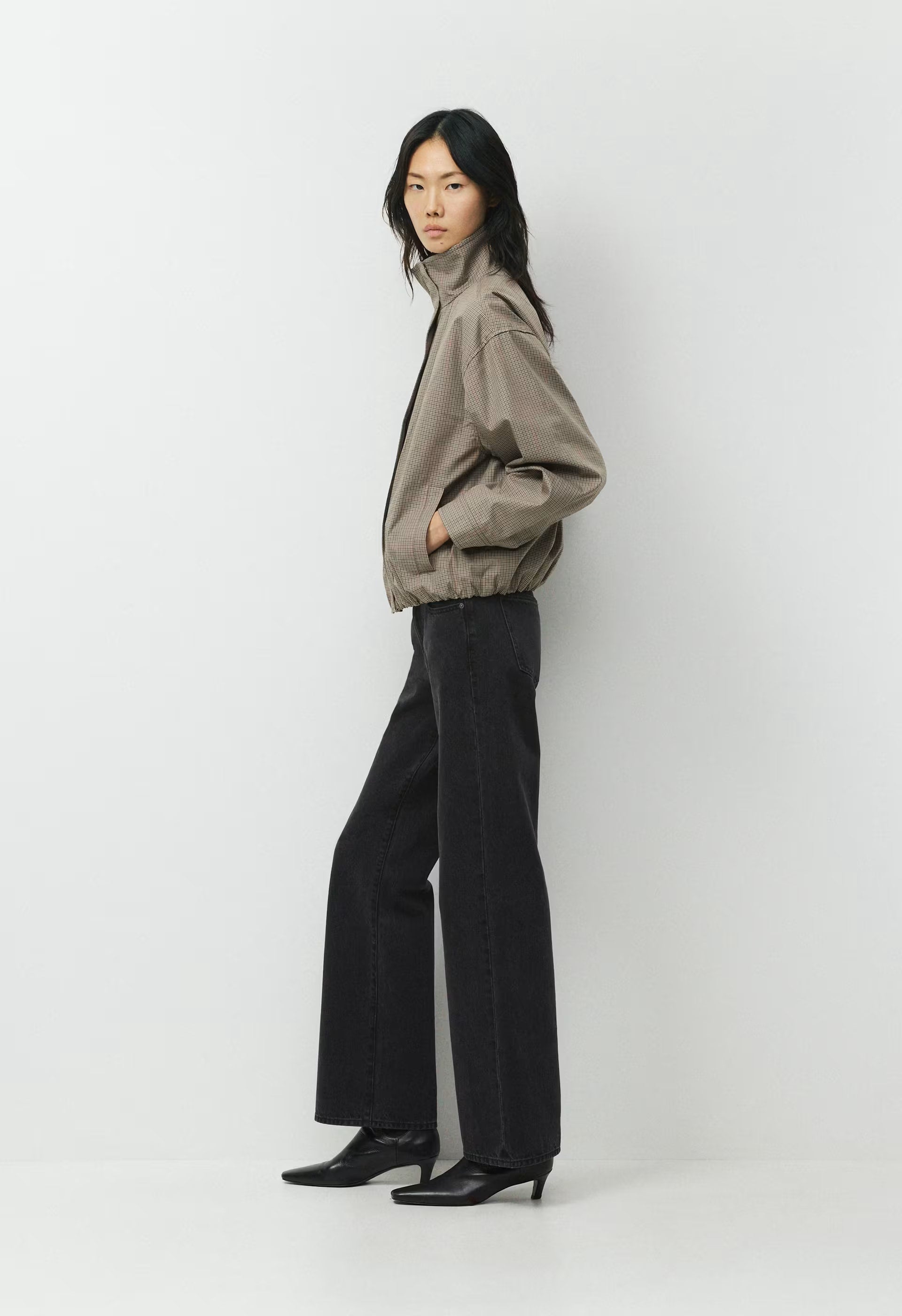 Geneva Jacket - City Twill - WSHRT CK ND TP/ANS BRN