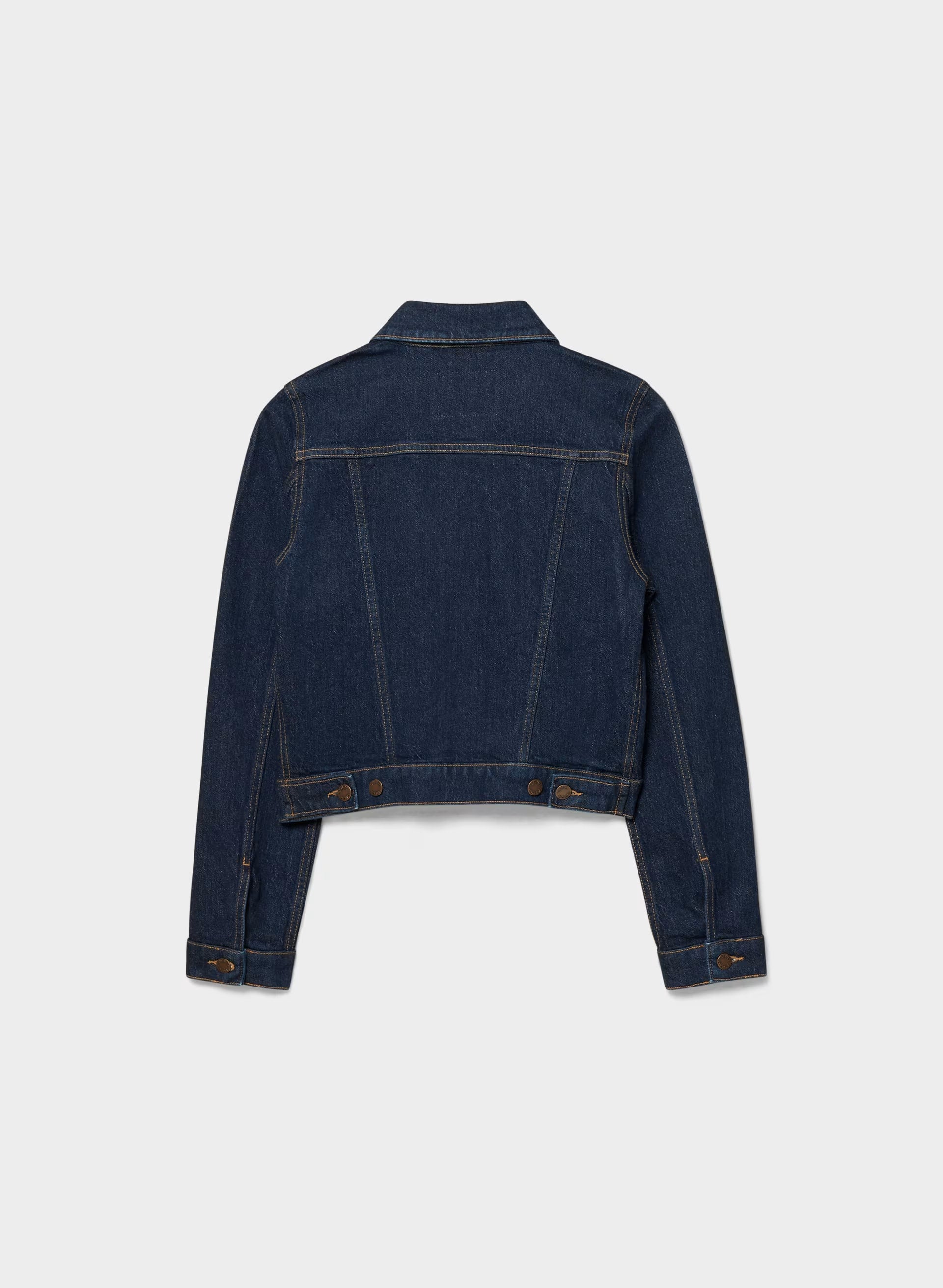 Denim Forum Toni Shrunken Denim Jacket - NO-STRESS DARK BLUE