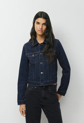 Denim Forum Toni Shrunken Denim Jacket - NO-STRESS DARK BLUE