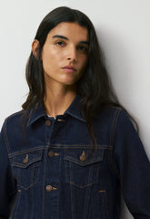 Denim Forum Toni Shrunken Denim Jacket - NO-STRESS DARK BLUE