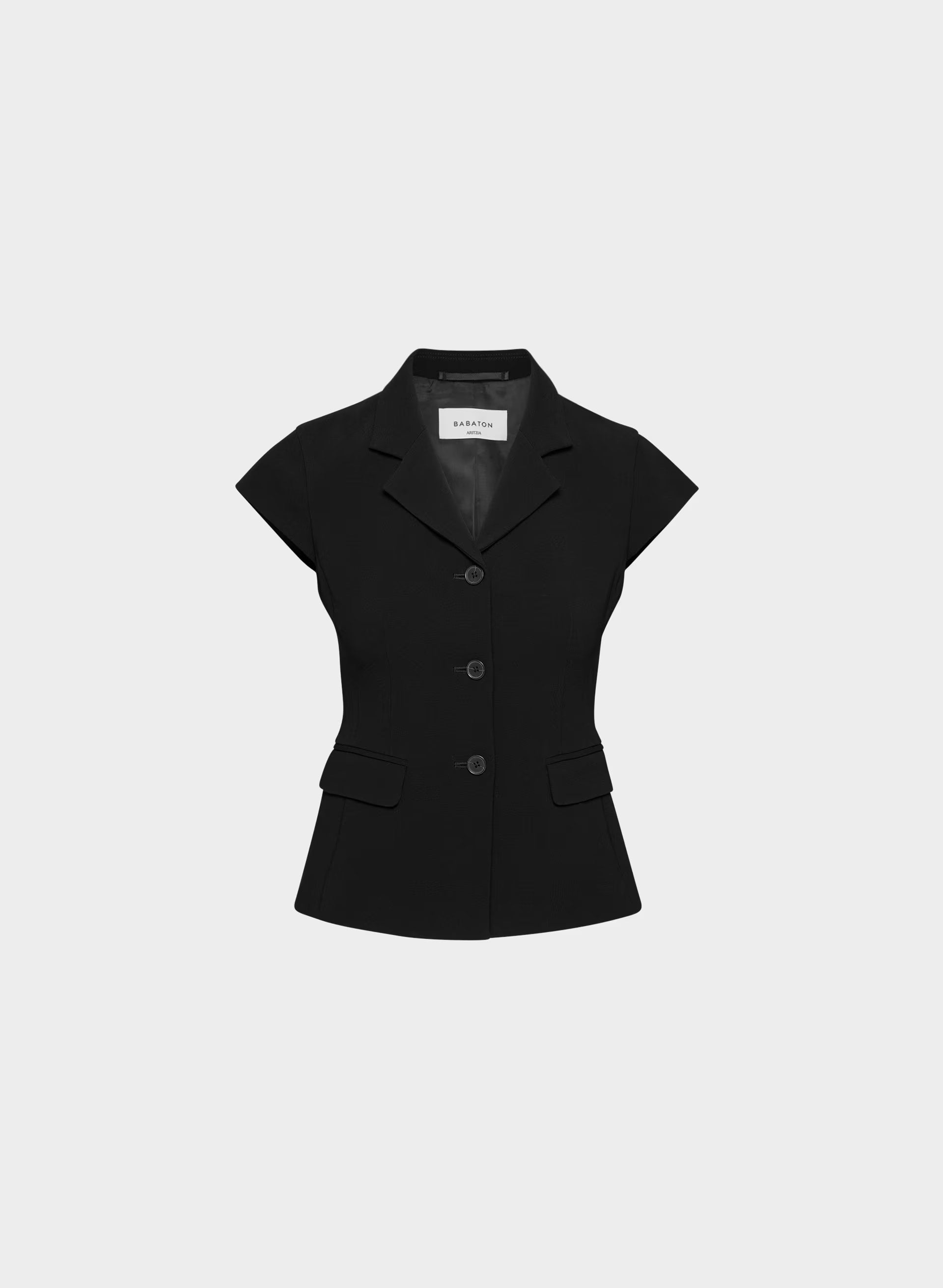 Domain Blazer - Sway Crepe - BLACK