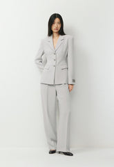 Standout Blazer - Crepette™ - MONUMENT GREY