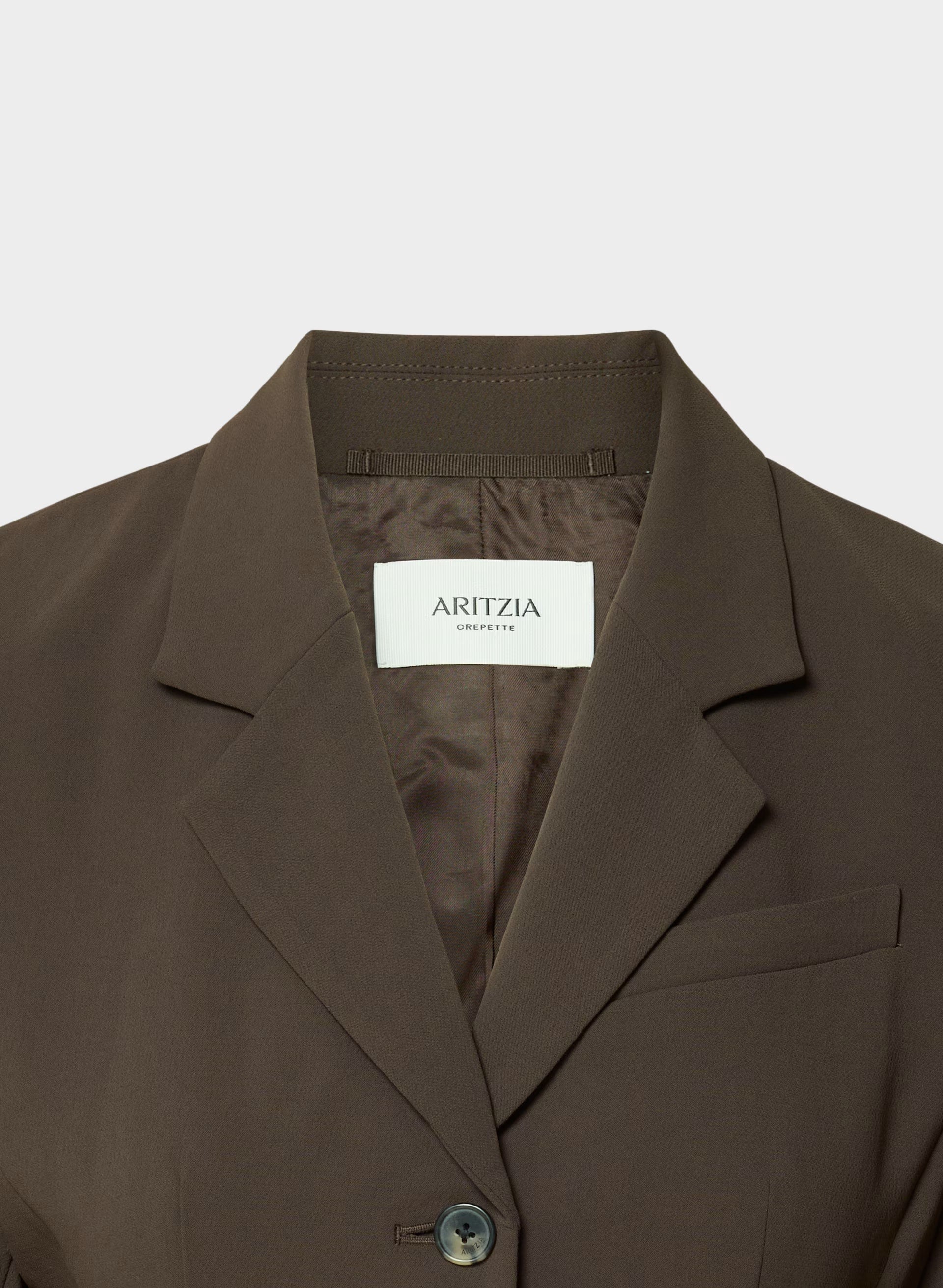 Standout Blazer - Crepette™ - CACAO NIB BROWN