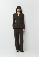 Standout Blazer - Crepette™ - CACAO NIB BROWN