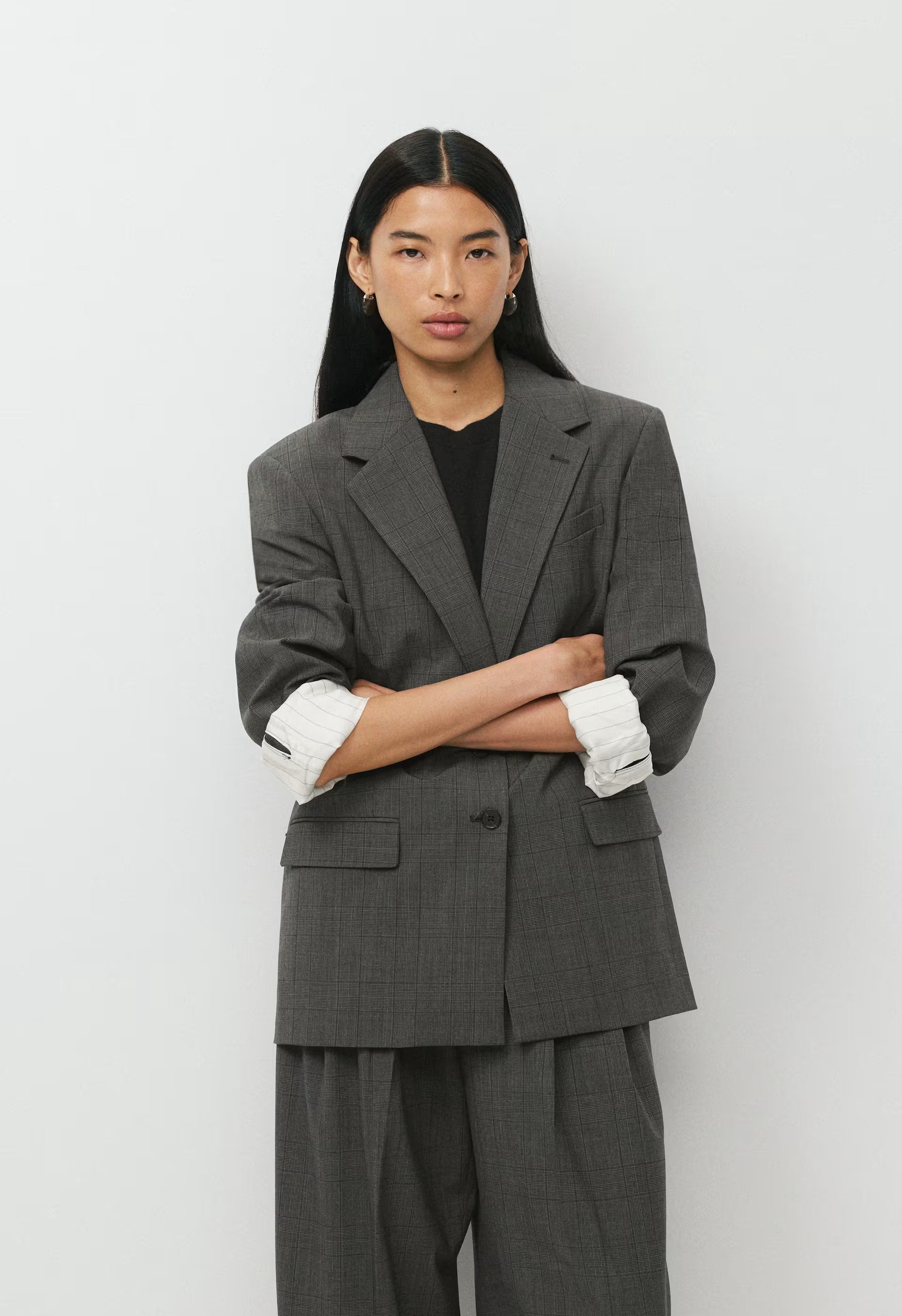 Advance Wool Blazer - HTR CHARCOAL/ HTR BLK