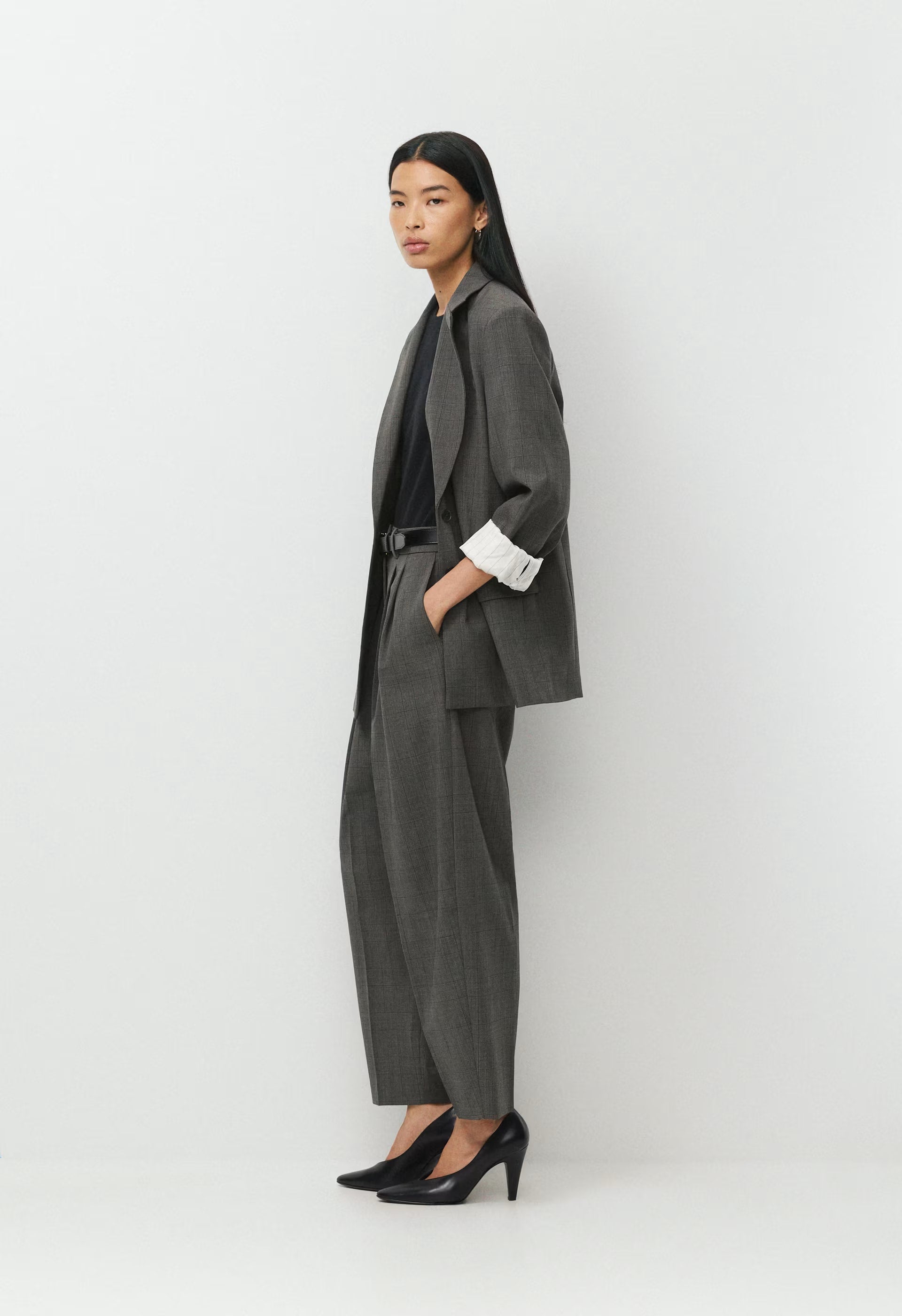 Advance Wool Blazer - HTR CHARCOAL/ HTR BLK