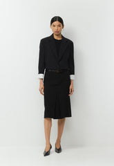 Command Wool Blazer - BLACK