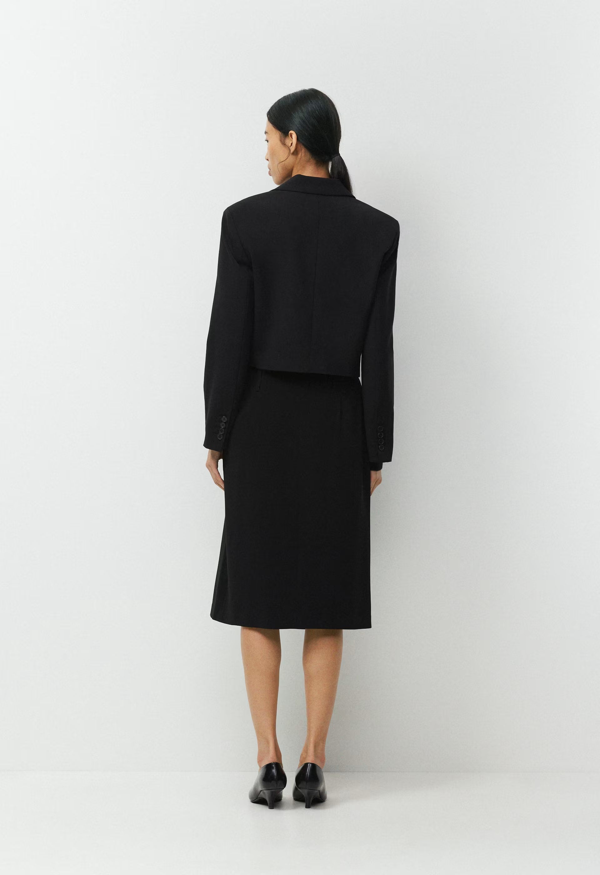 Command Wool Blazer - BLACK