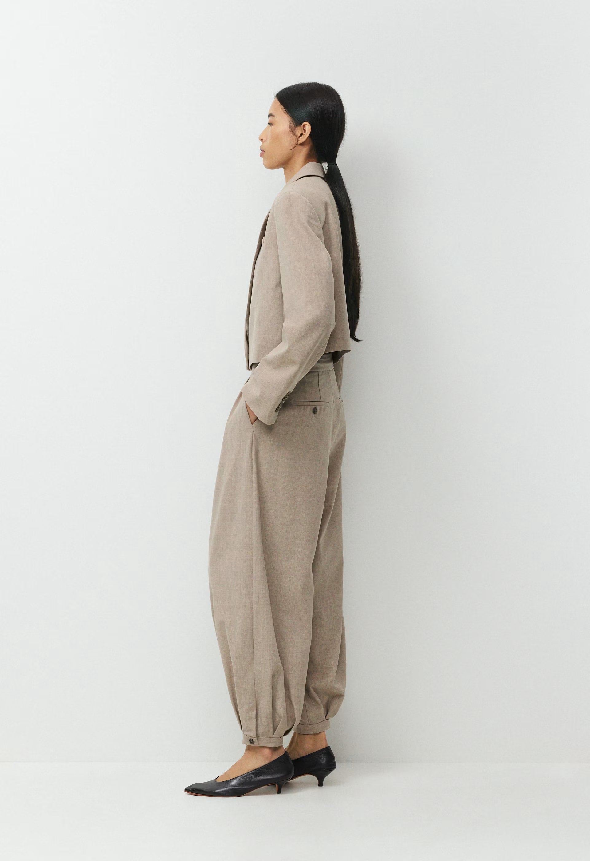 Command Wool Blazer - HEATHER NOMAD TAUPE