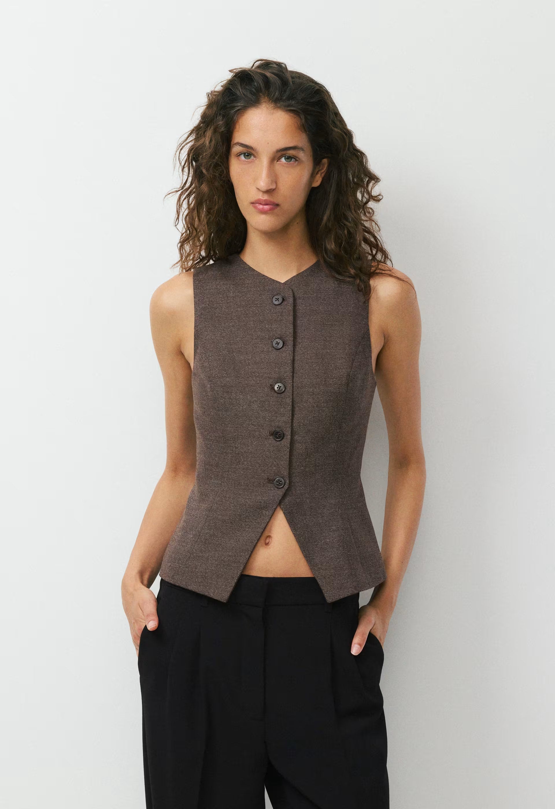 Regal Vest - CAC NIB BROWN/ND TAUPE