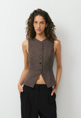 Regal Vest - CAC NIB BROWN/ND TAUPE