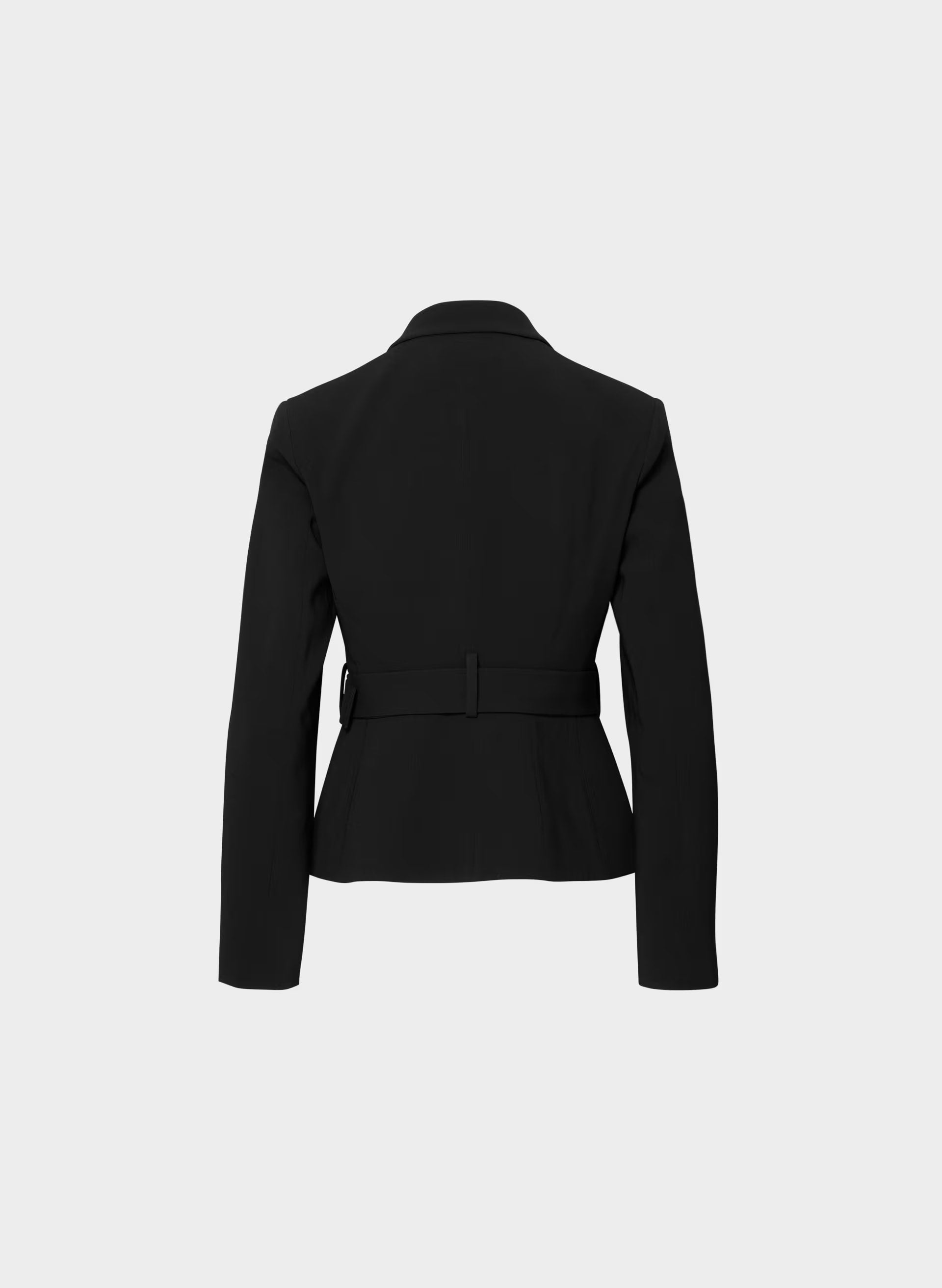 Brynn Blazer - Sway Crepe - BLACK