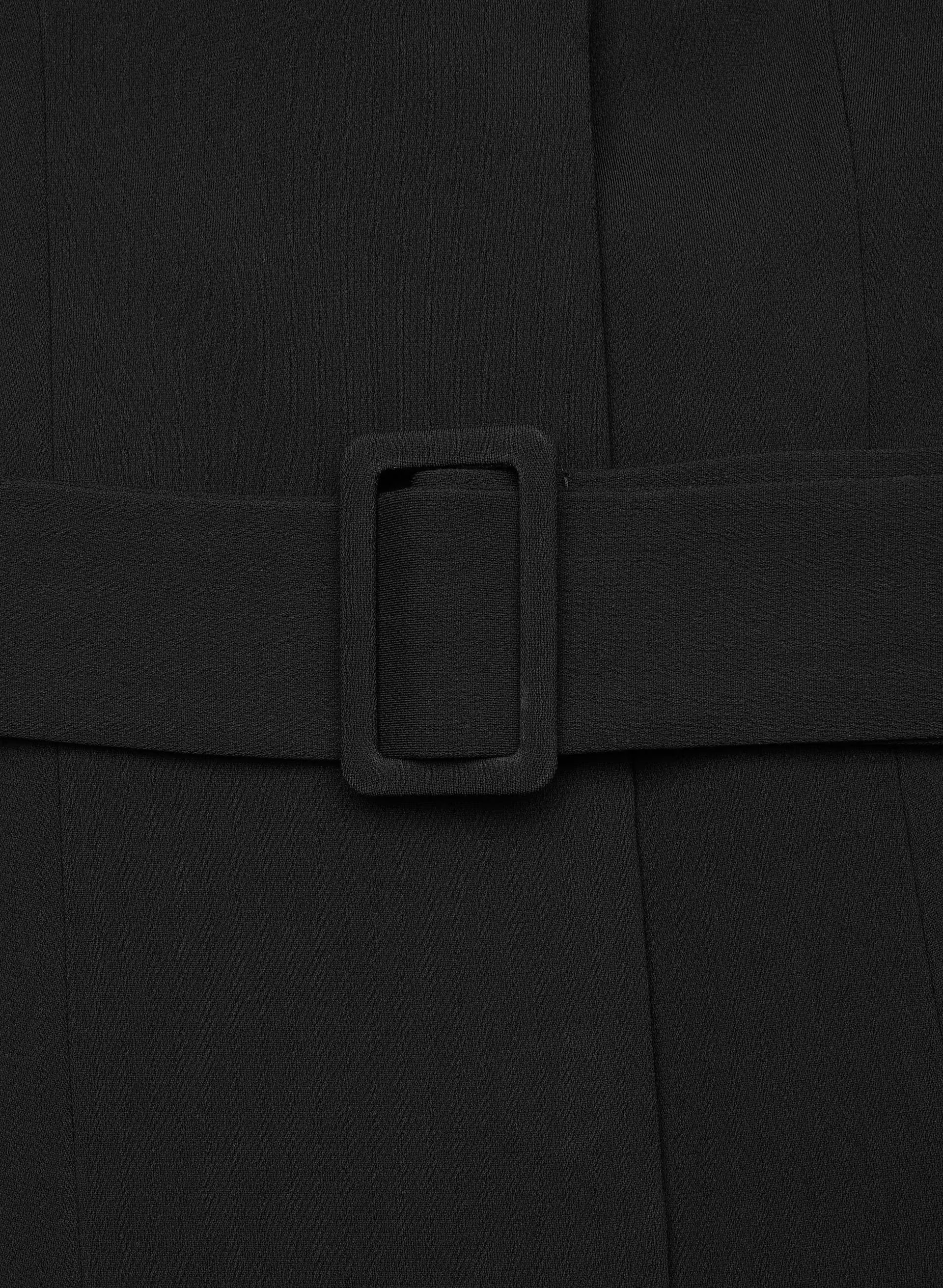 Brynn Blazer - Sway Crepe - BLACK