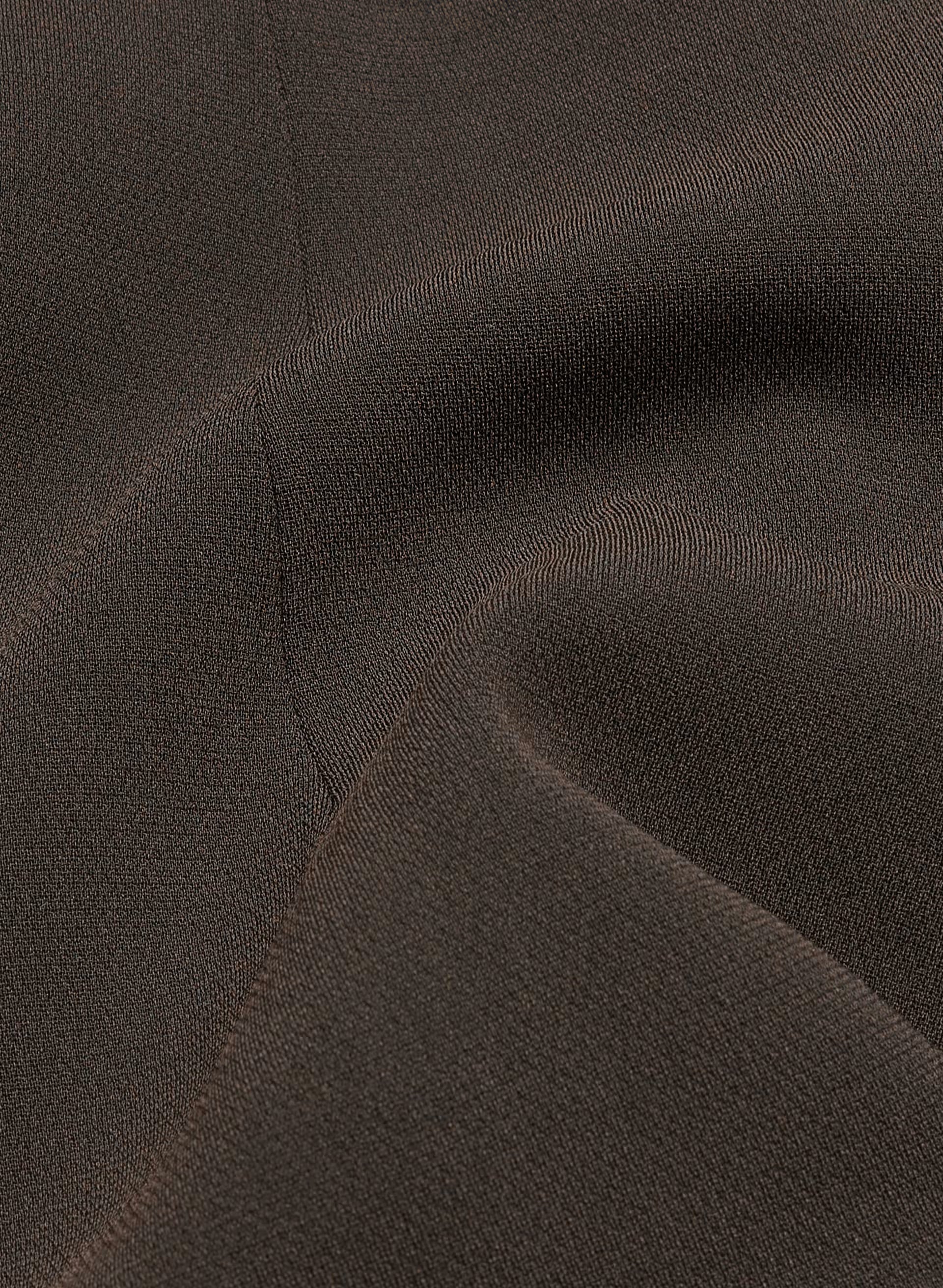 Brynn Blazer - Sway Crepe - DARK COFFEE