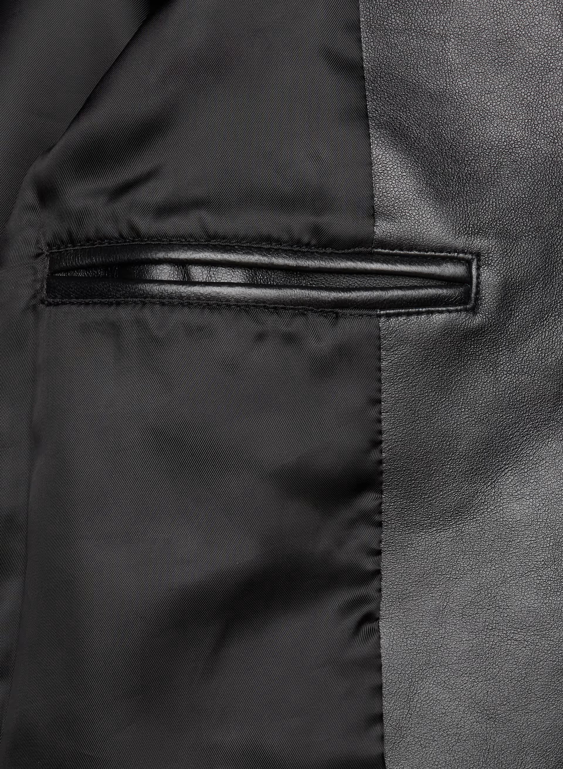 Cecil Blazer - Leather - BLACK