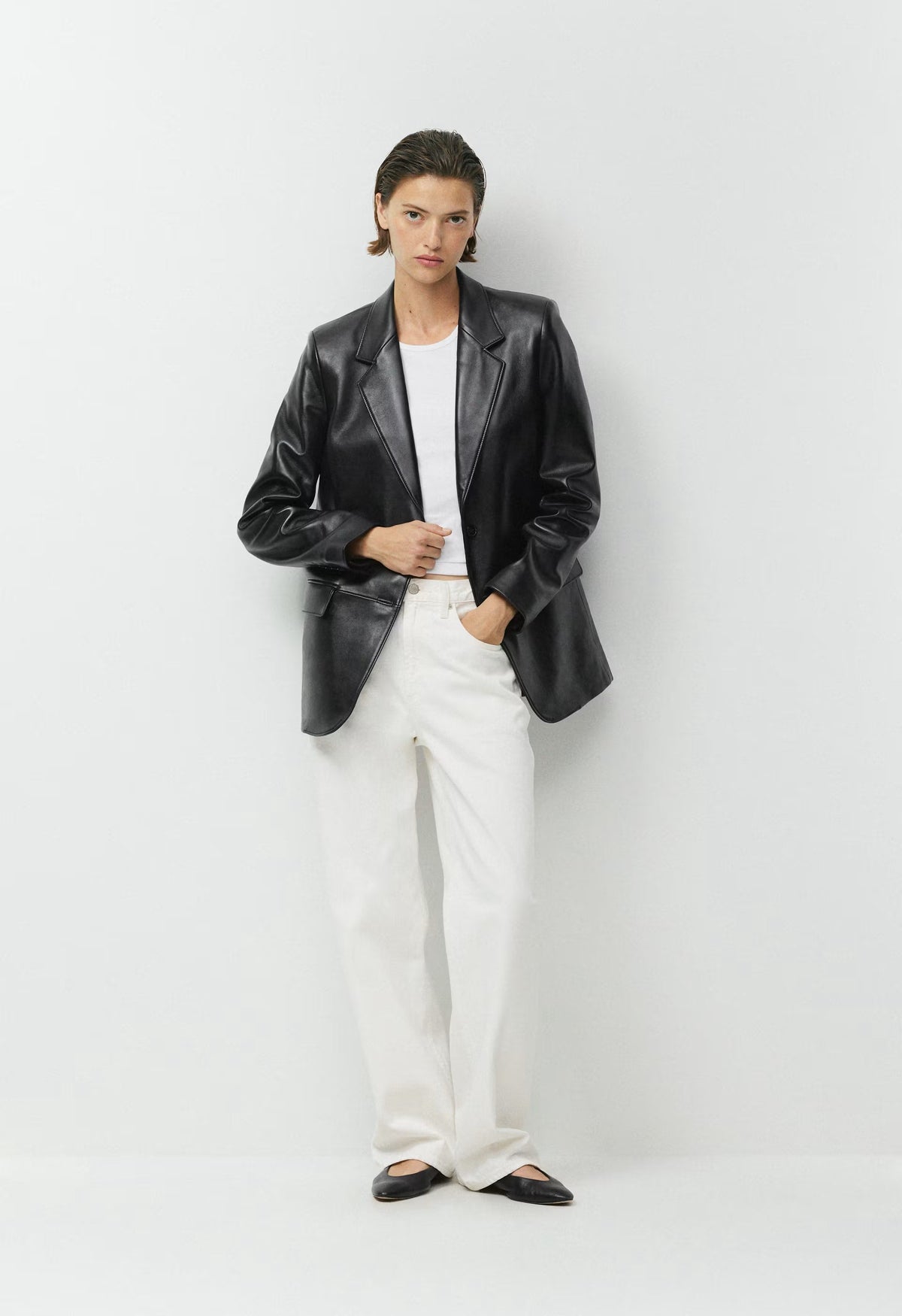 Cecil Blazer - Leather - BLACK