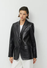 Cecil Blazer - Leather - BLACK