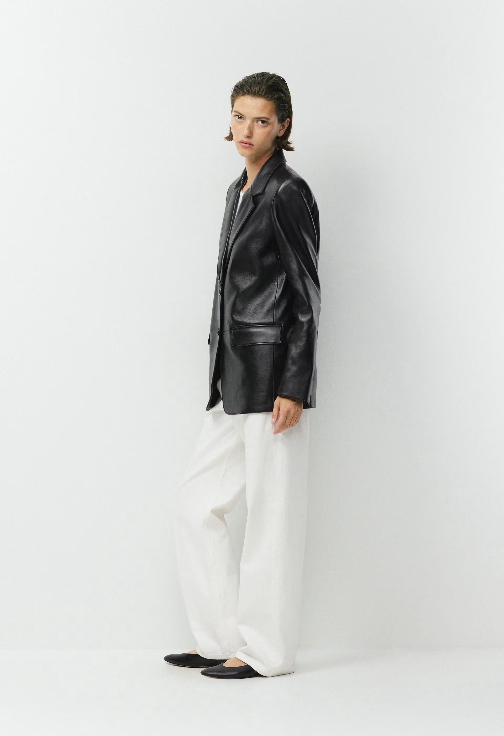 Cecil Blazer - Leather - BLACK