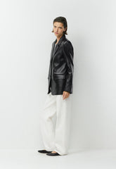 Cecil Blazer - Leather - BLACK