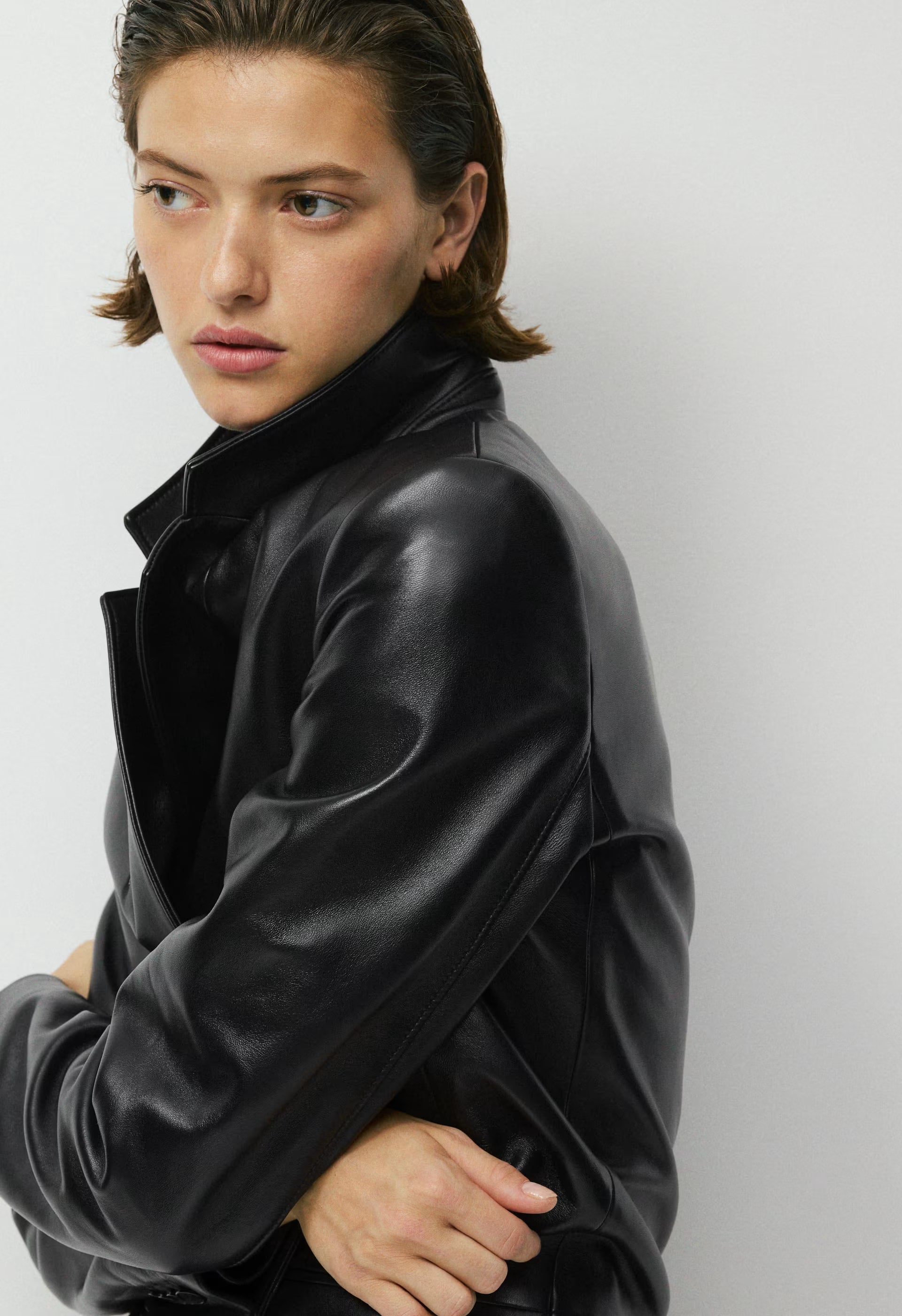 Cecil Blazer - Leather - BLACK