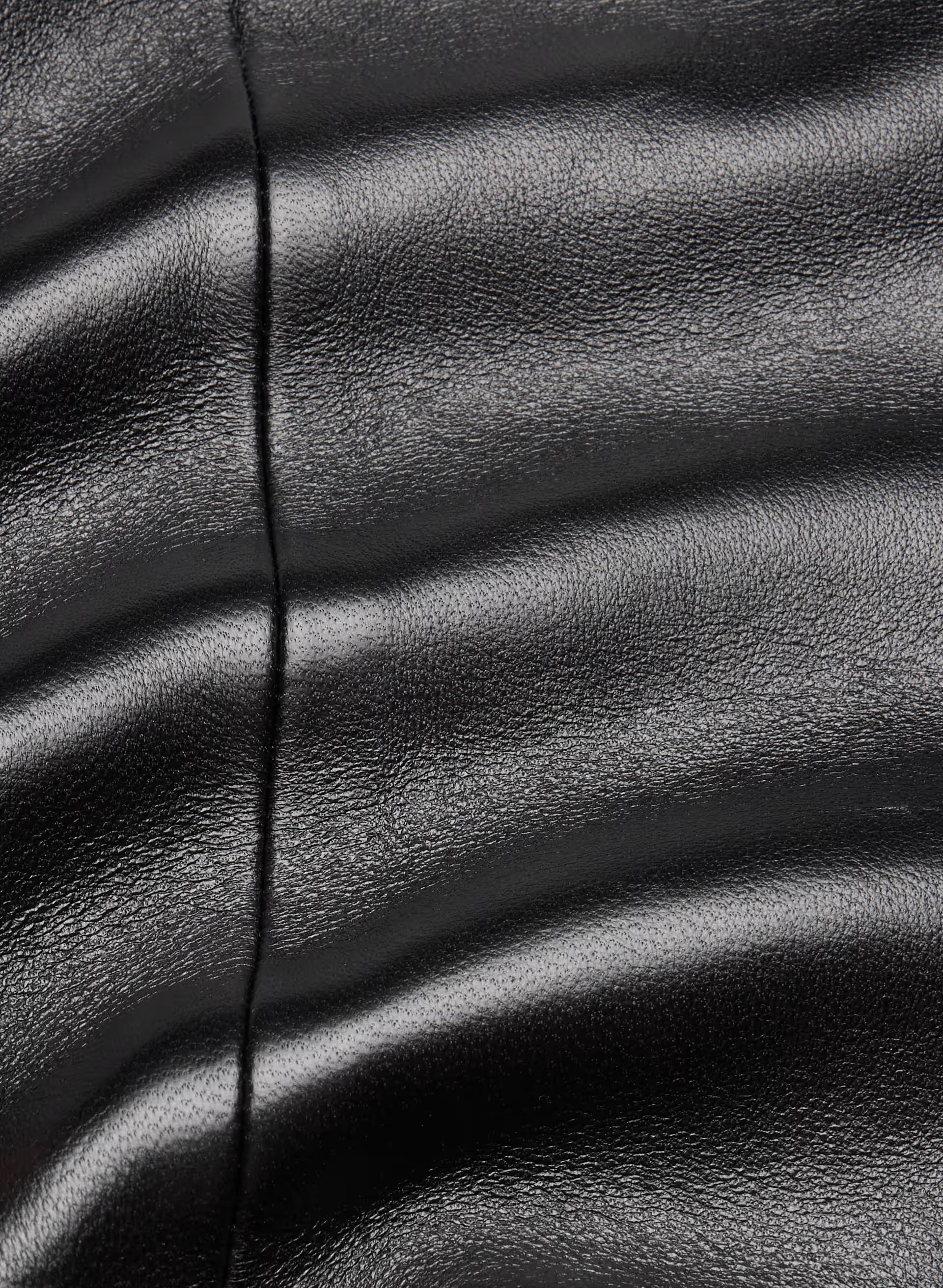 Gillian Blazer - Leather - BLACK