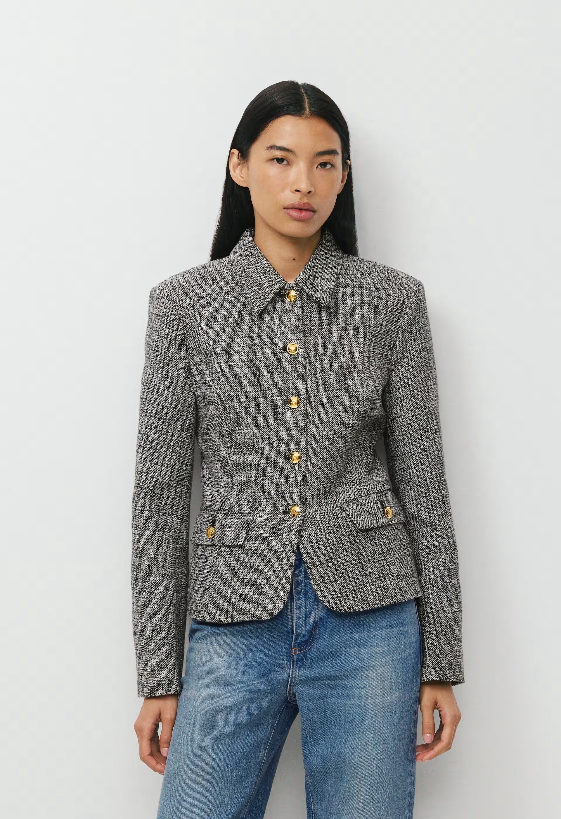 Gateway Jacket - SPCKL TWEED BLK/WHITE