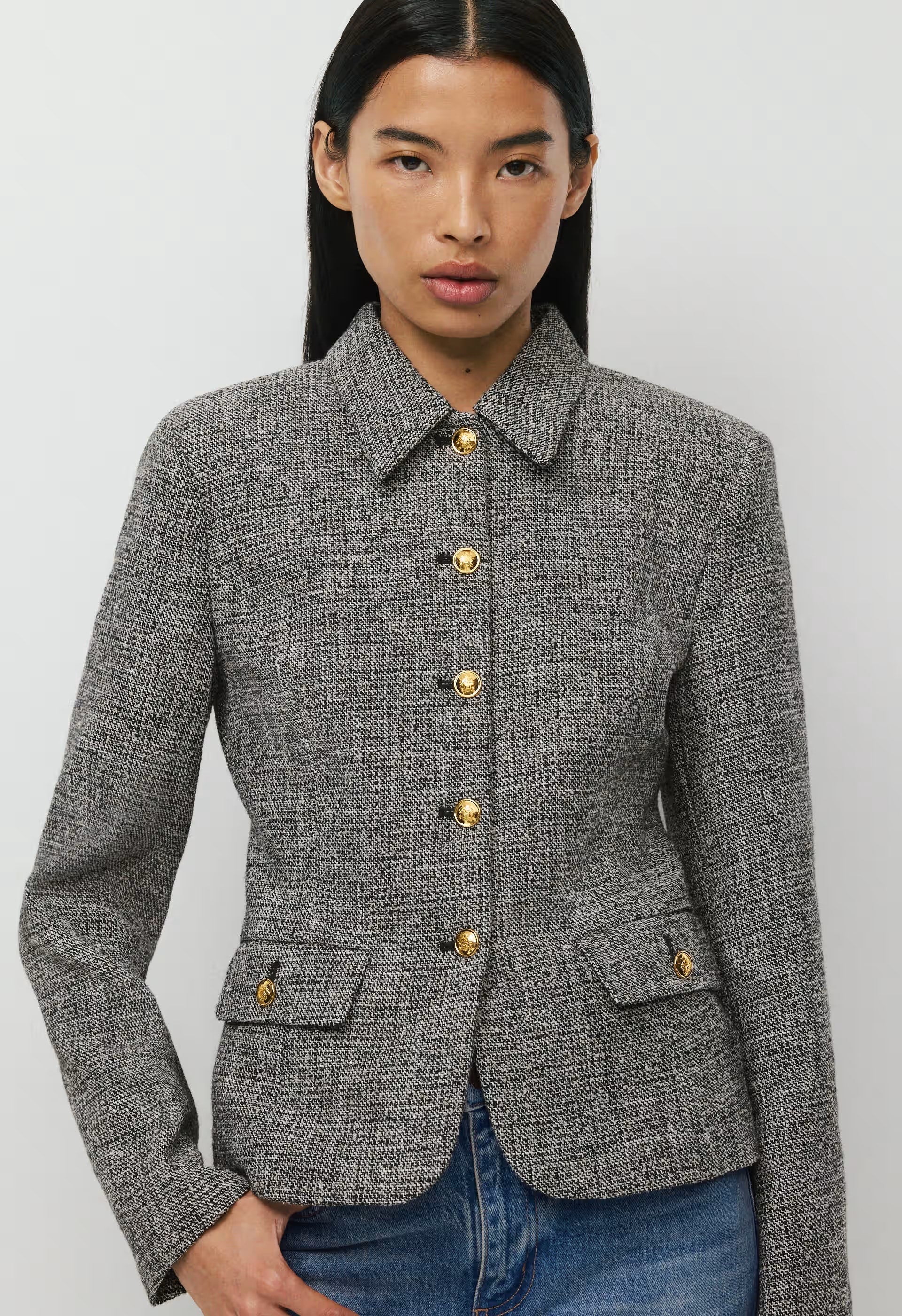 Gateway Jacket - SPCKL TWEED BLK/WHITE
