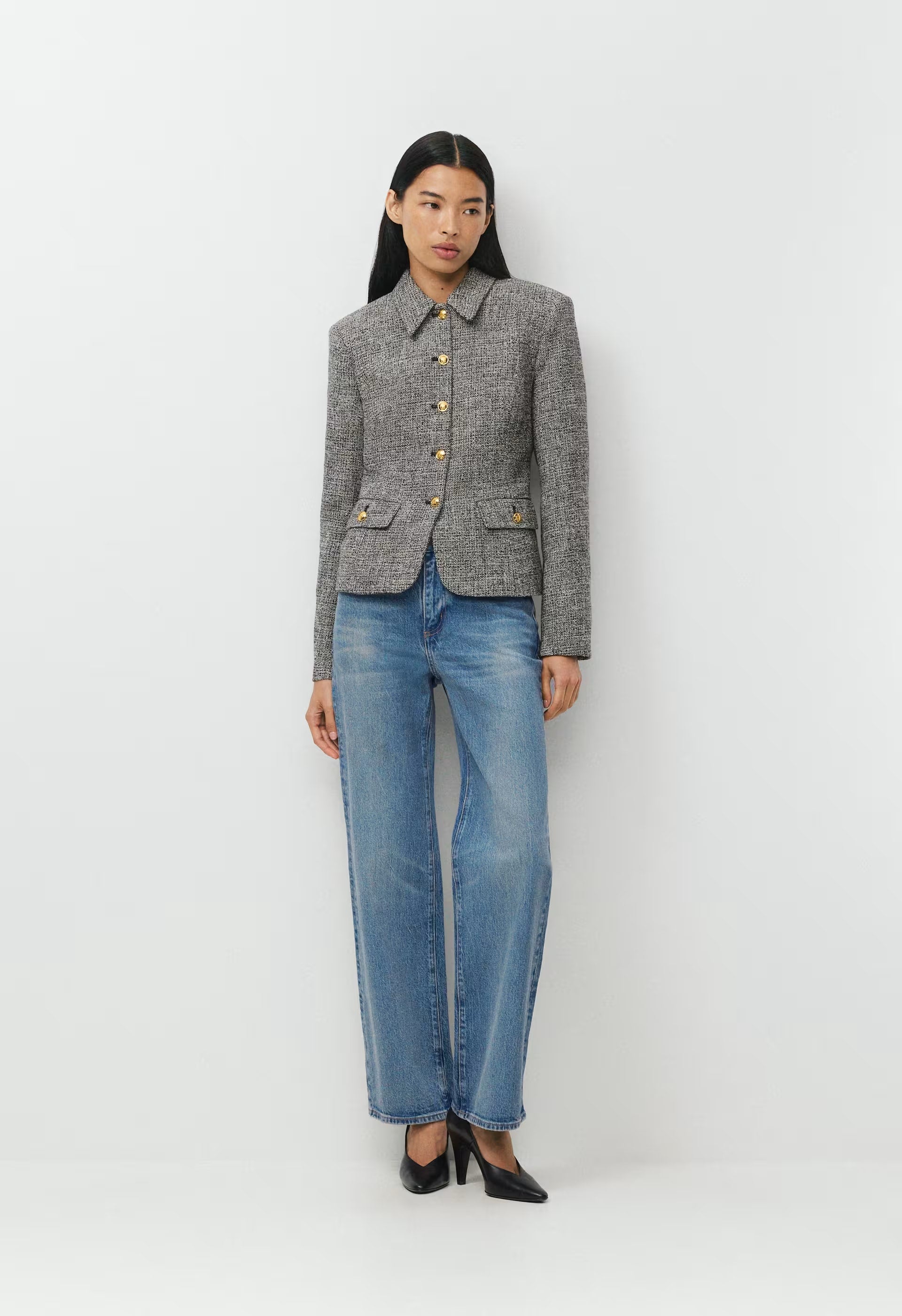 Gateway Jacket - SPCKL TWEED BLK/WHITE