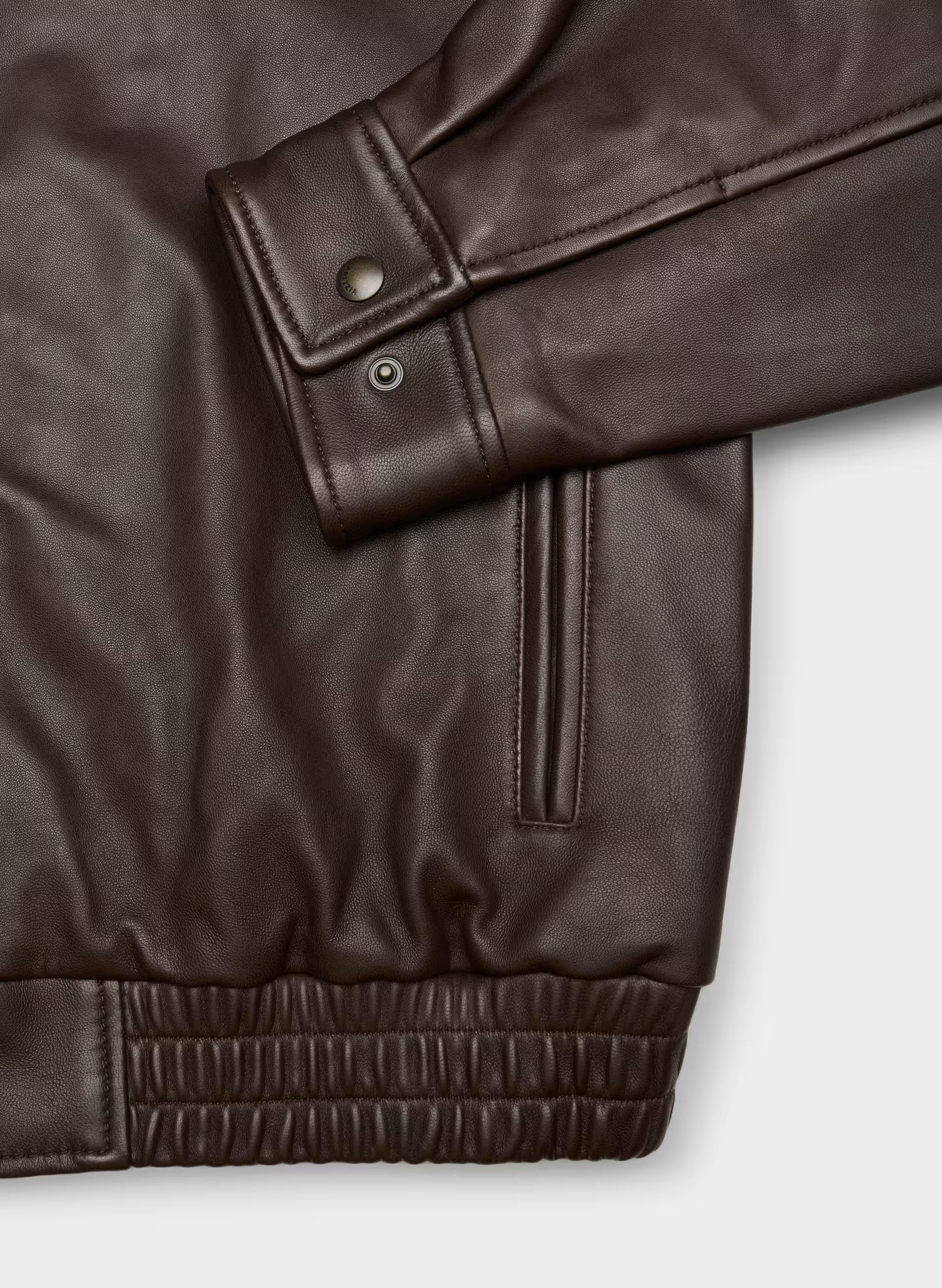 Jones Bomber - Leather - CACAO NIB BROWN