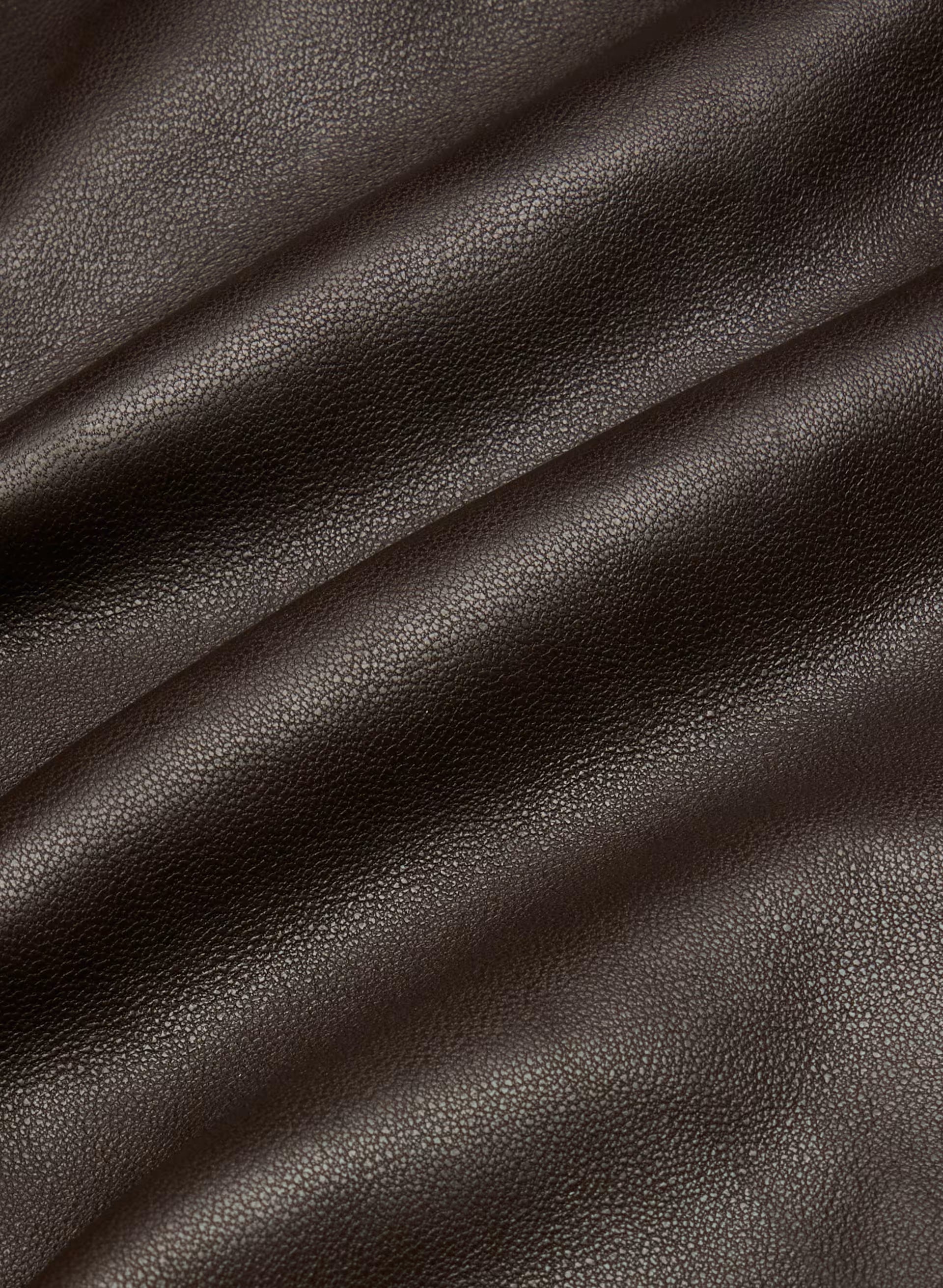Jones Bomber - Leather - CACAO NIB BROWN