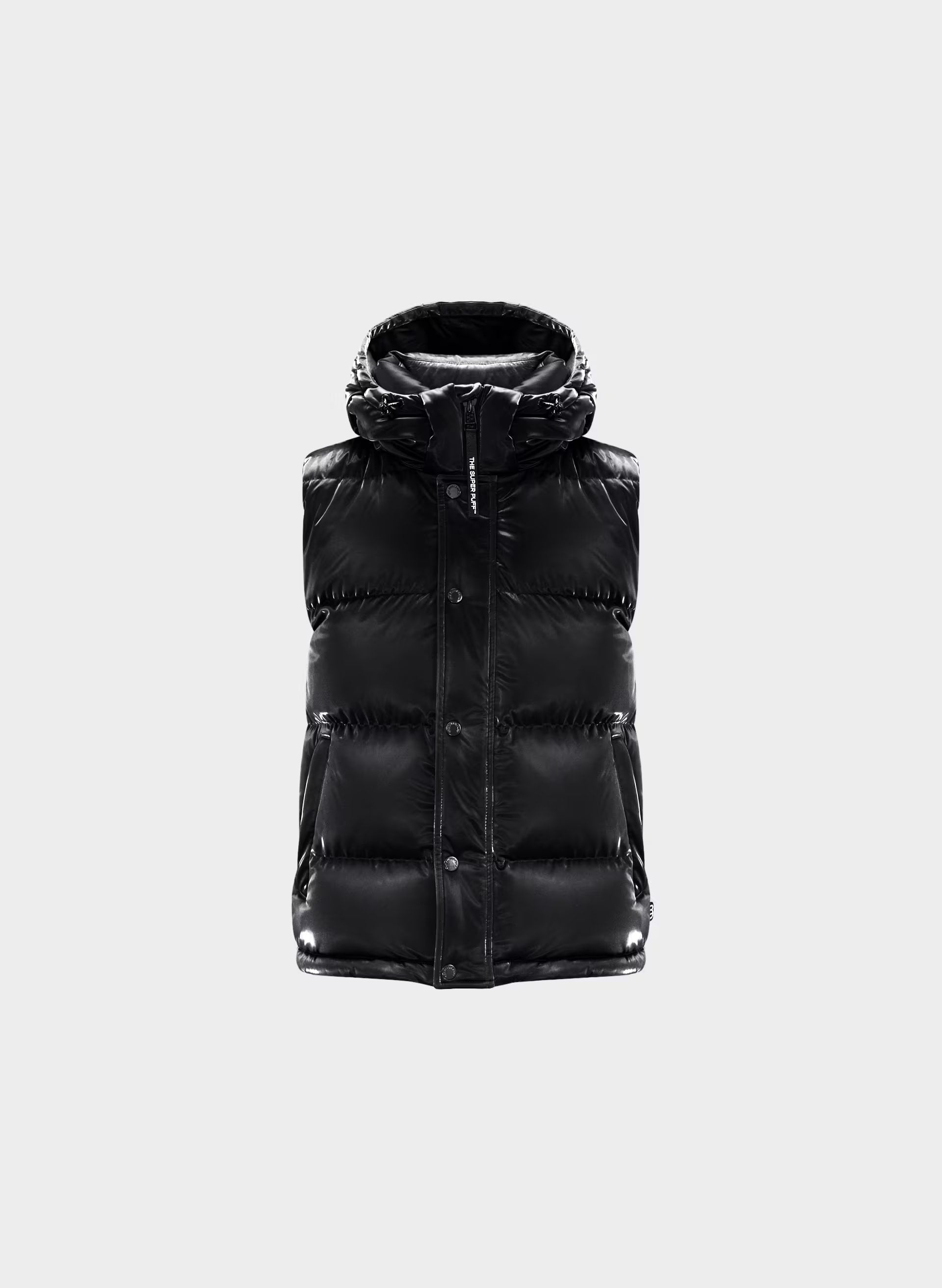 The Super Puff™ Vest - Liquid Shine - BLACK