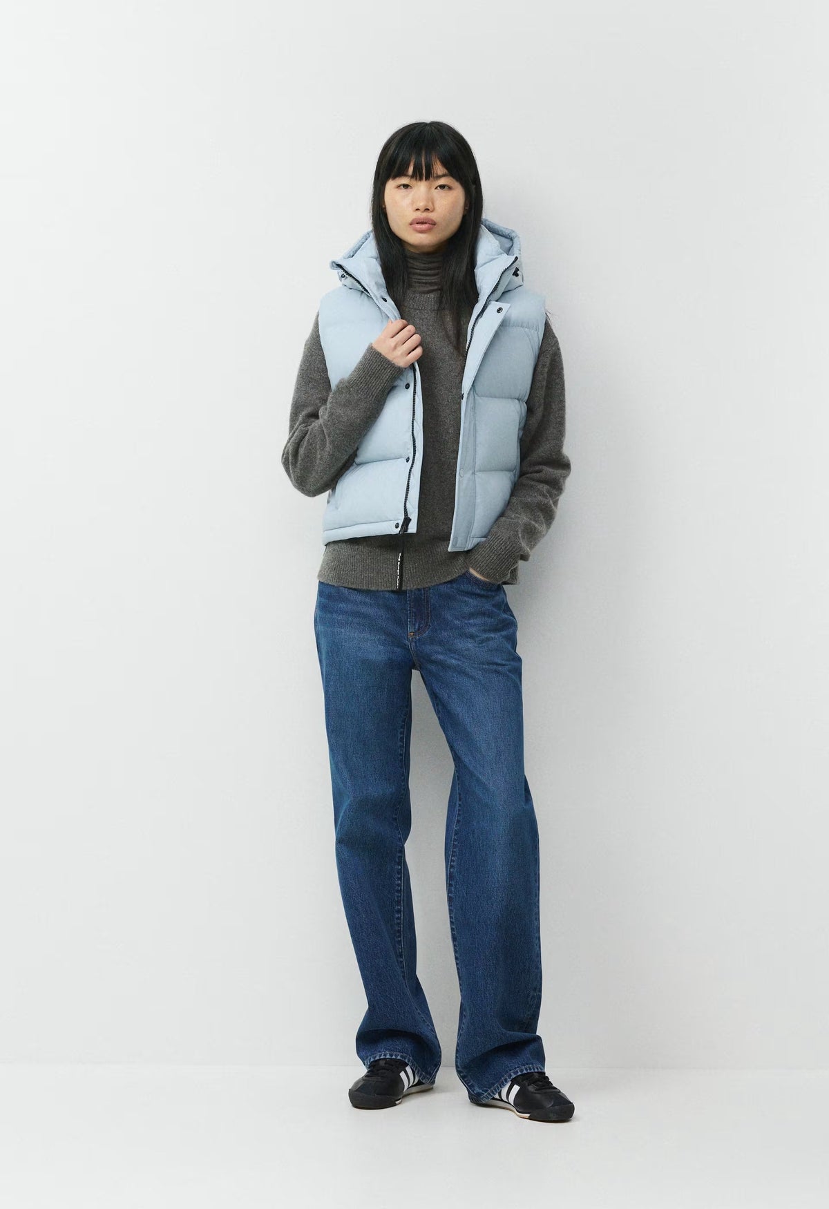 The Super Puff™ Shorty Vest - cliMATTE™ - DEW BLUE