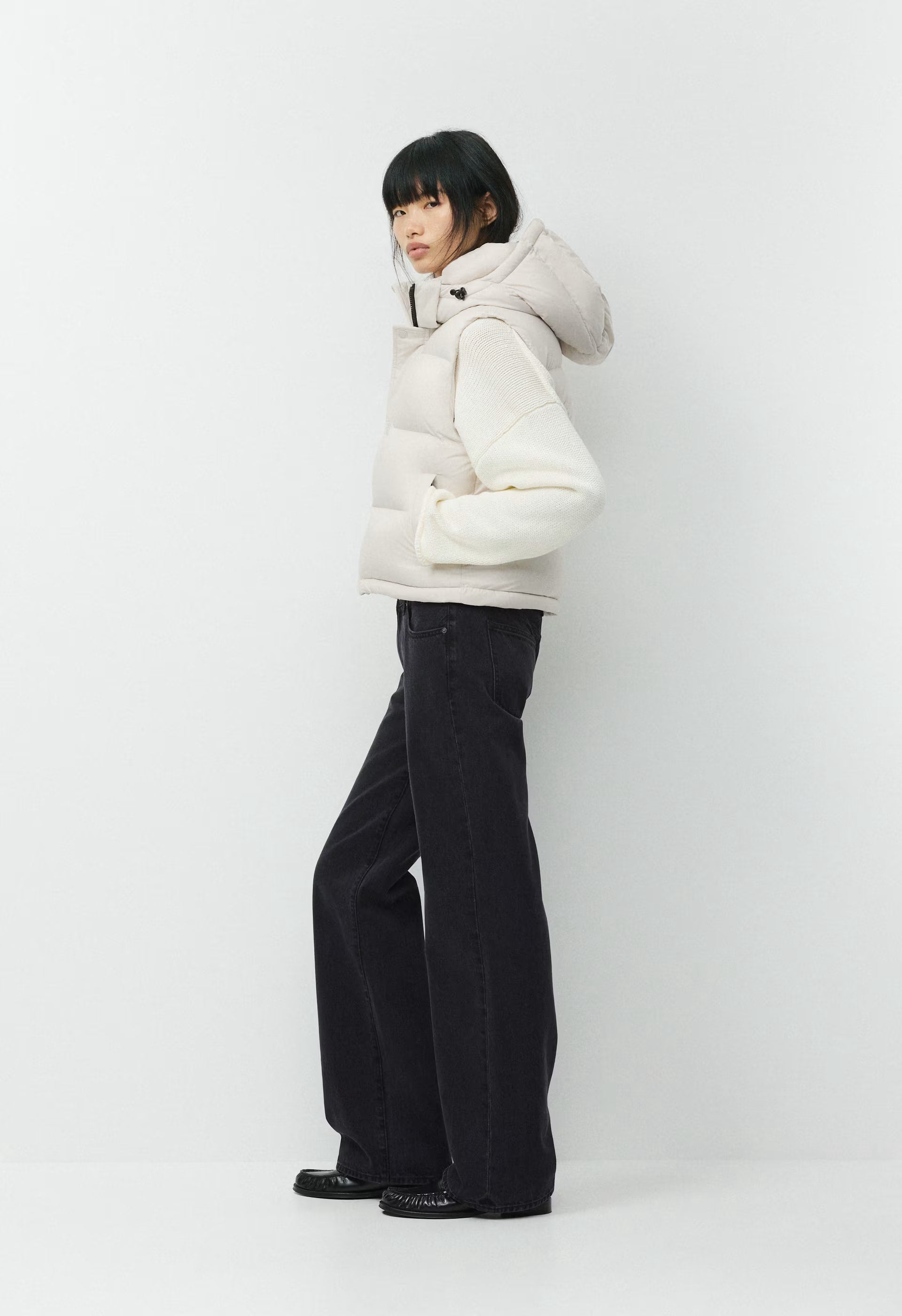 The Super Puff™ Shorty Vest - cliMATTE™ - MATTE PEARL