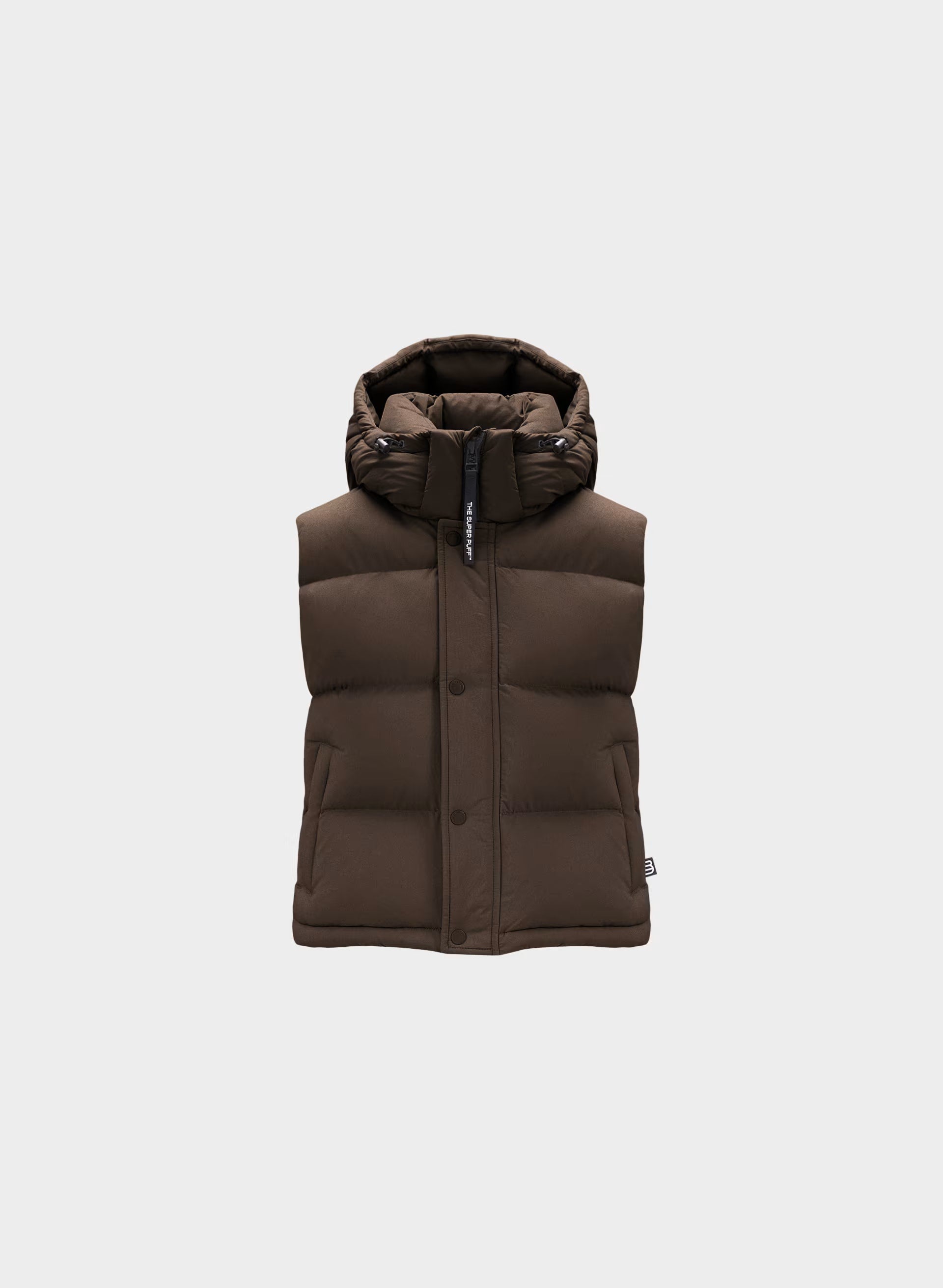 The Super Puff™ Shorty Vest - cliMATTE™ - RICH MOCHA BROWN