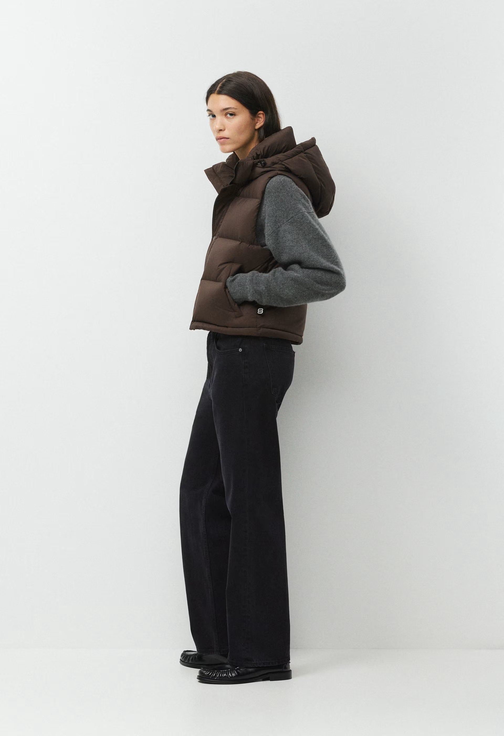 The Super Puff™ Shorty Vest - cliMATTE™ - RICH MOCHA BROWN