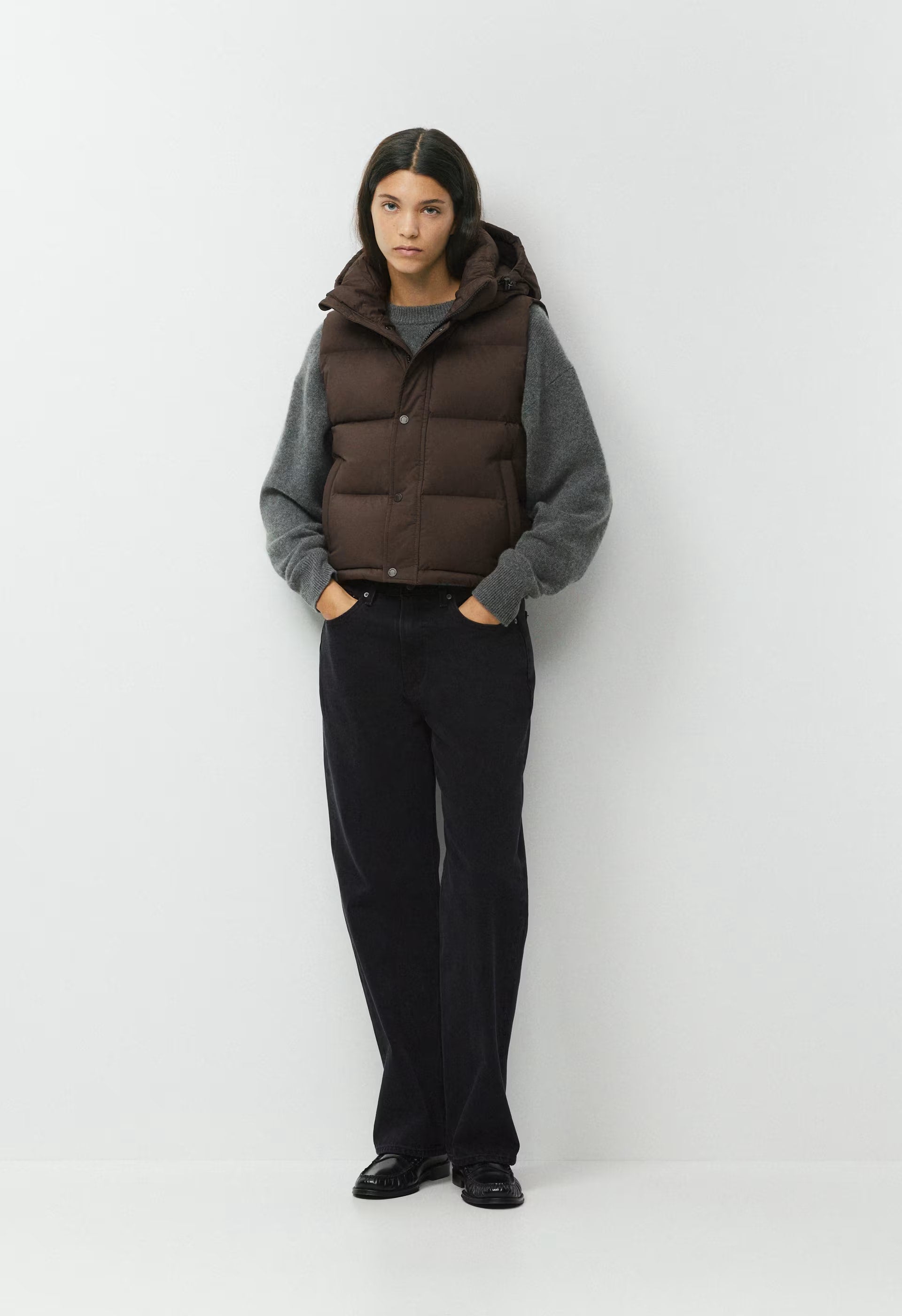 The Super Puff™ Shorty Vest - cliMATTE™ - RICH MOCHA BROWN