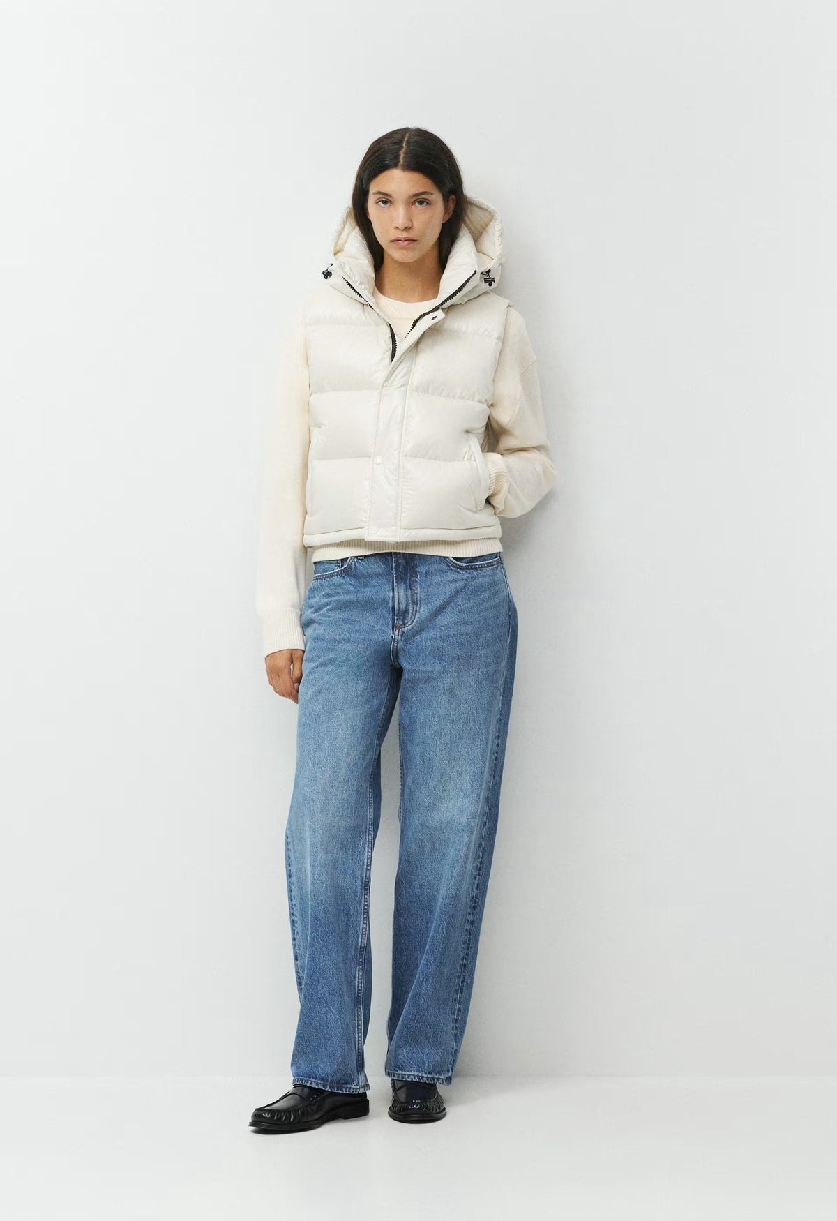 The Super Puff™ Shorty Vest - Hi-Gloss - BIRCH