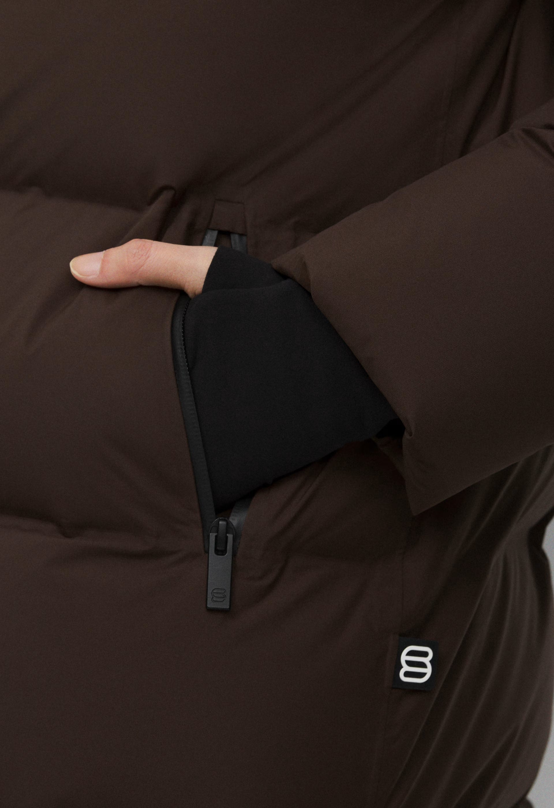 The Super Puff₂O™ Long - Rainstop™ - RICH MOCHA BROWN