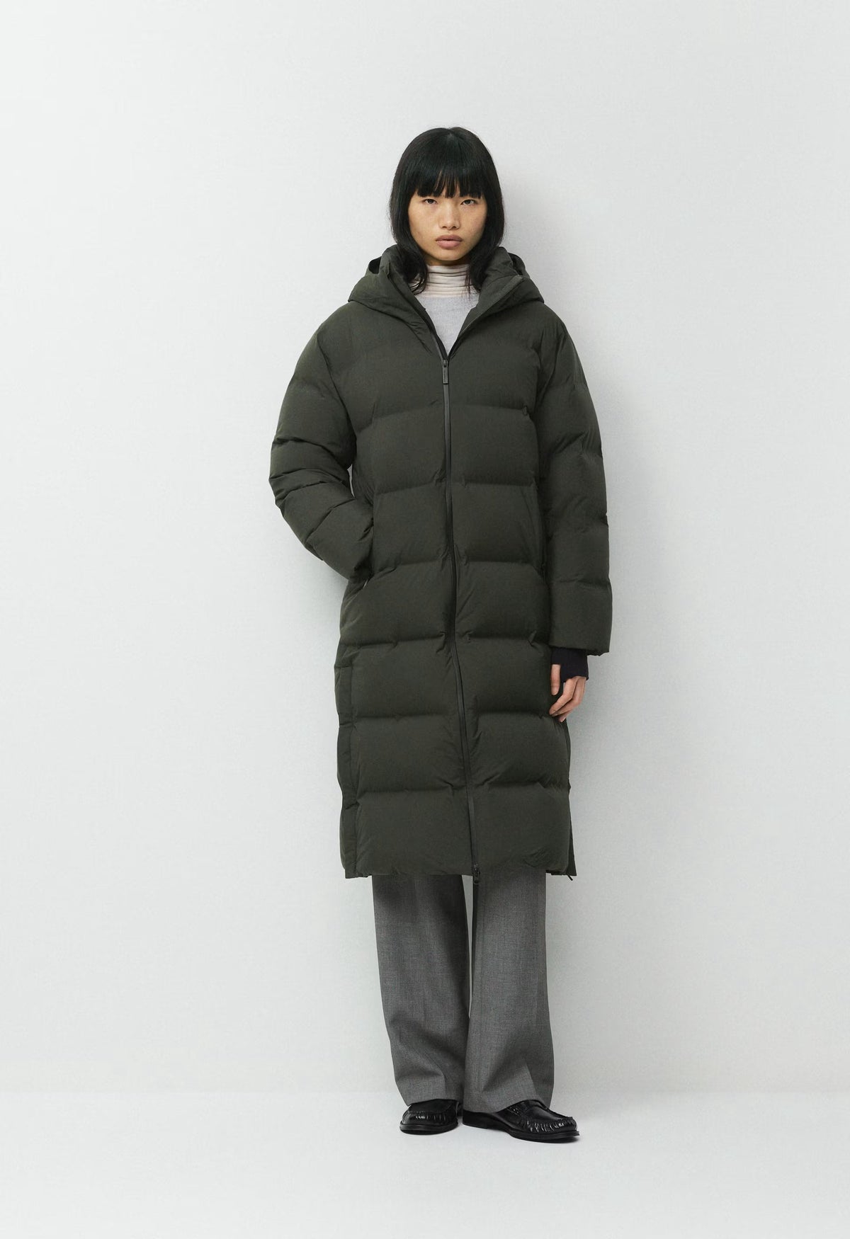 The Super Puff₂O™ Long - Rainstop™ - FLINT GREEN