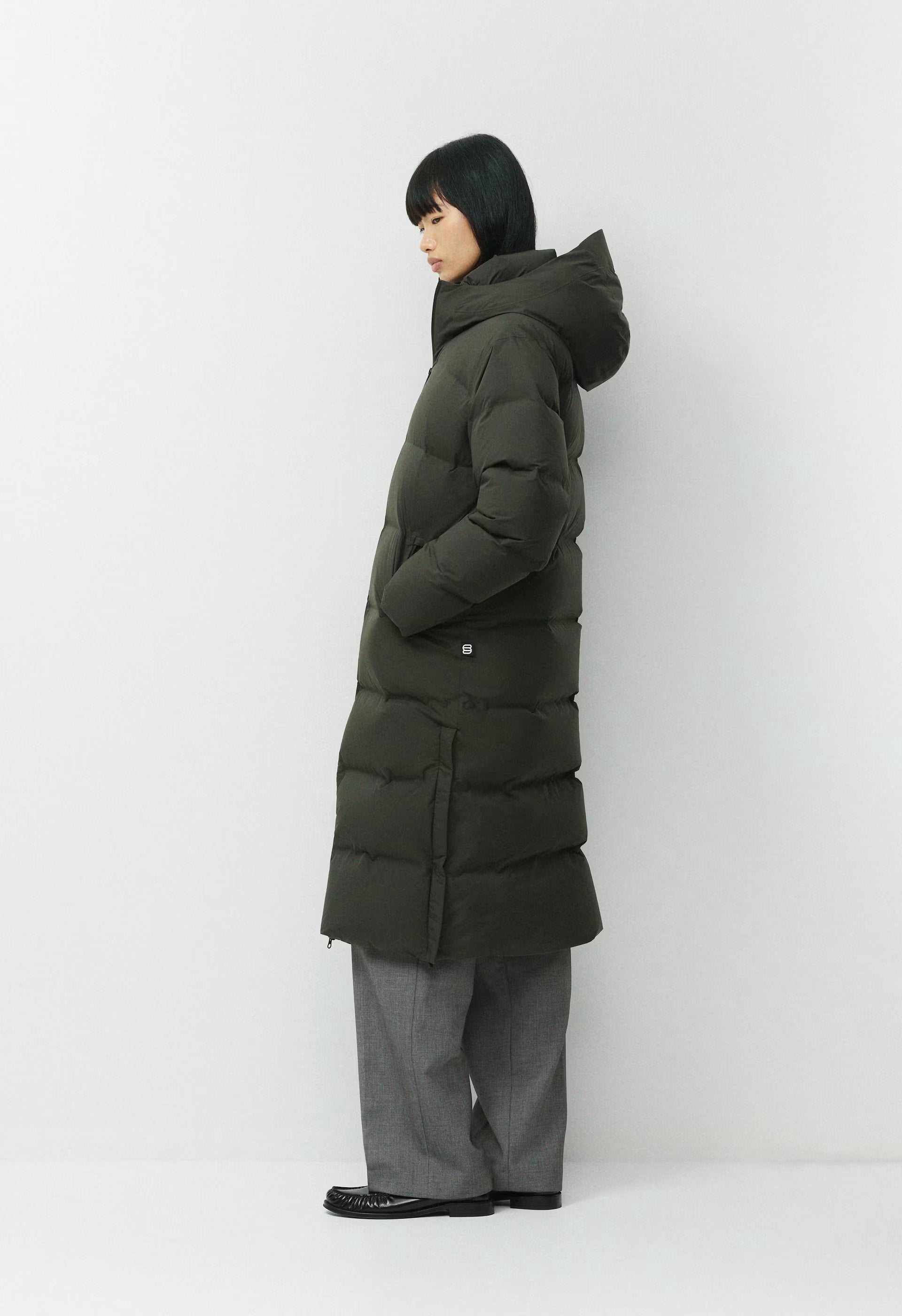 The Super Puff₂O™ Long - Rainstop™ - FLINT GREEN