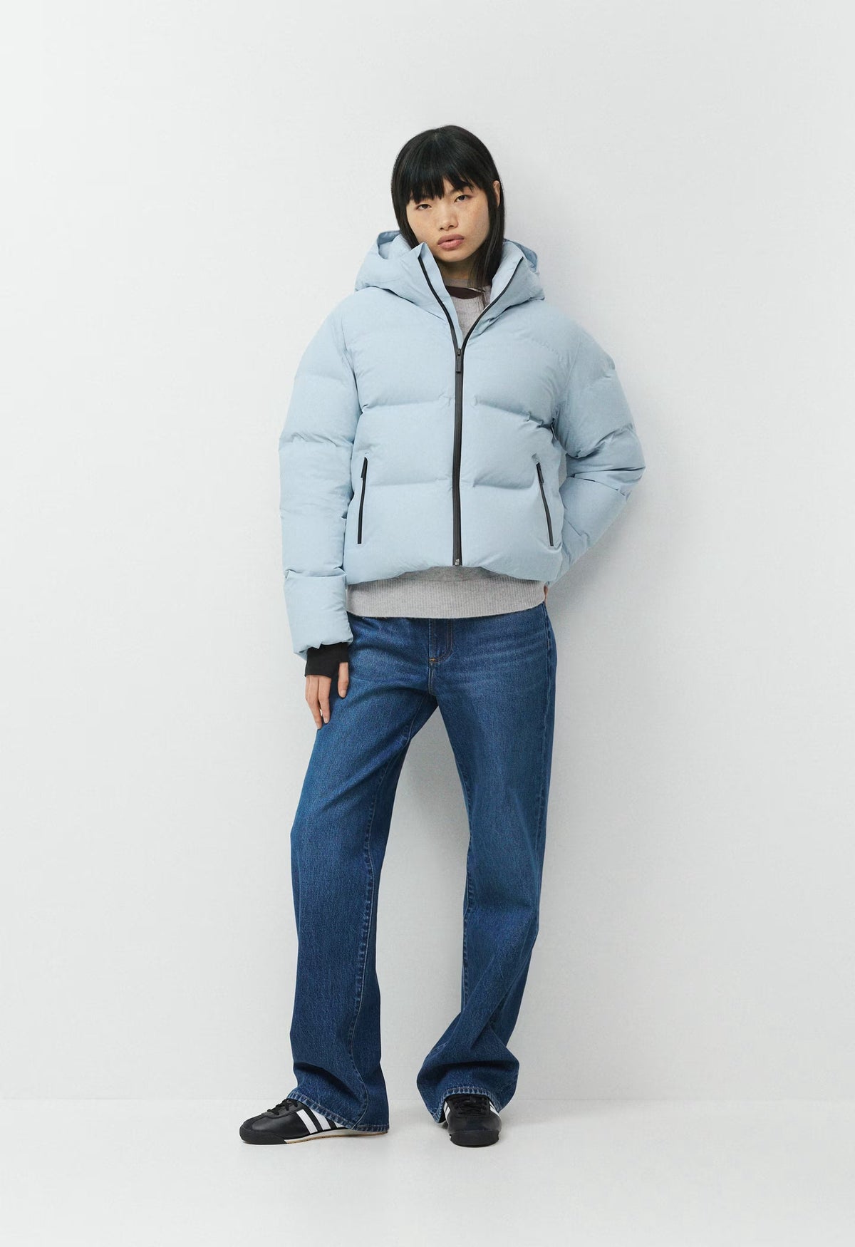The Super Puff₂O™ Shorty - Rainstop™ - DEW BLUE